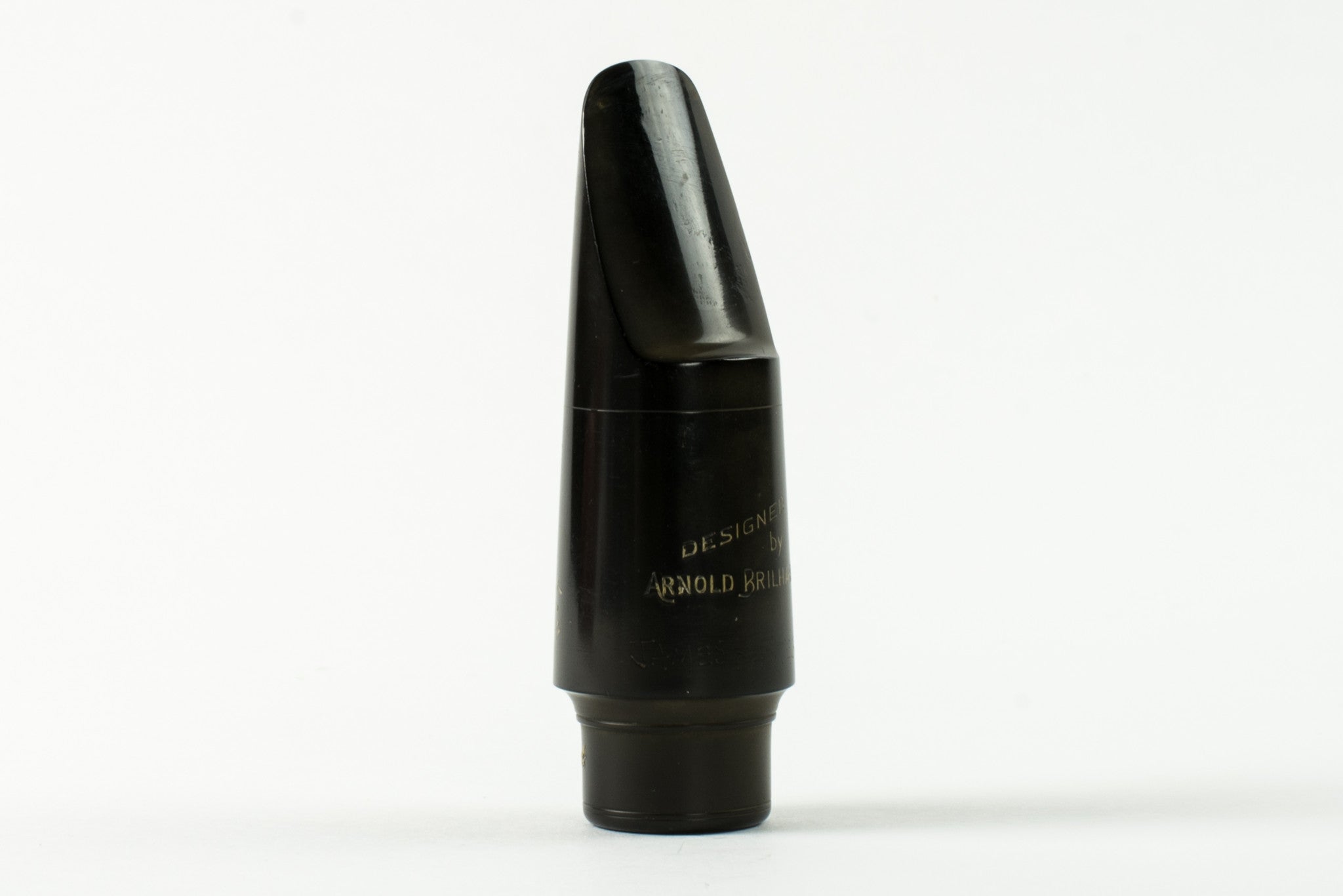 Brilhart Hard Rubber Tenor Saxophone Mouthpiece, Great Neck, "Designed By" Model
