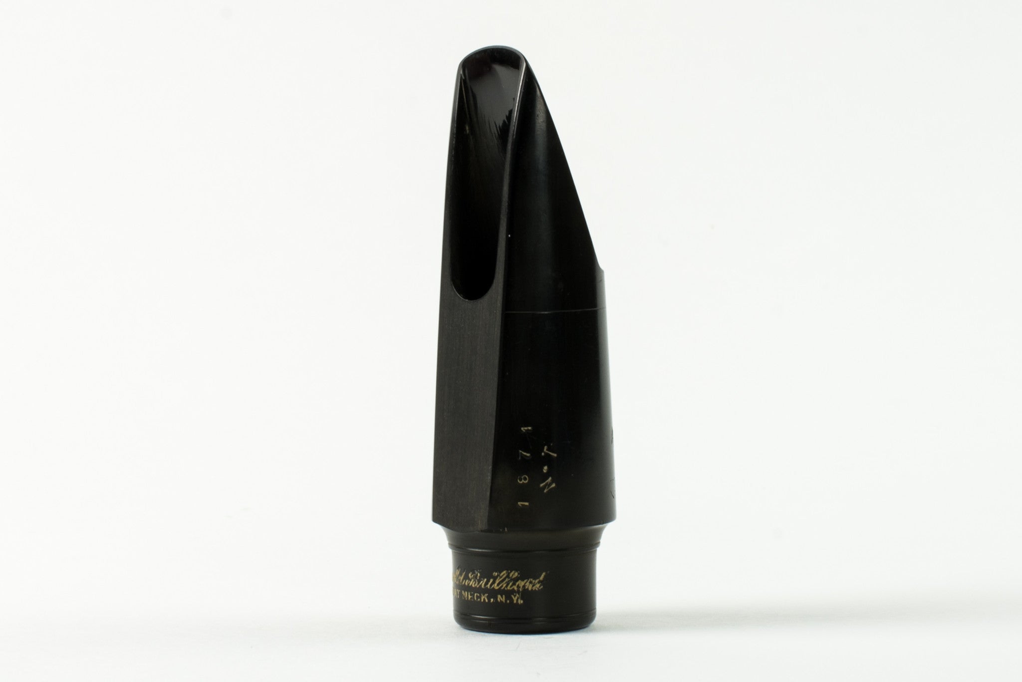 Brilhart Hard Rubber Tenor Saxophone Mouthpiece, Great Neck, "Designed By" Model