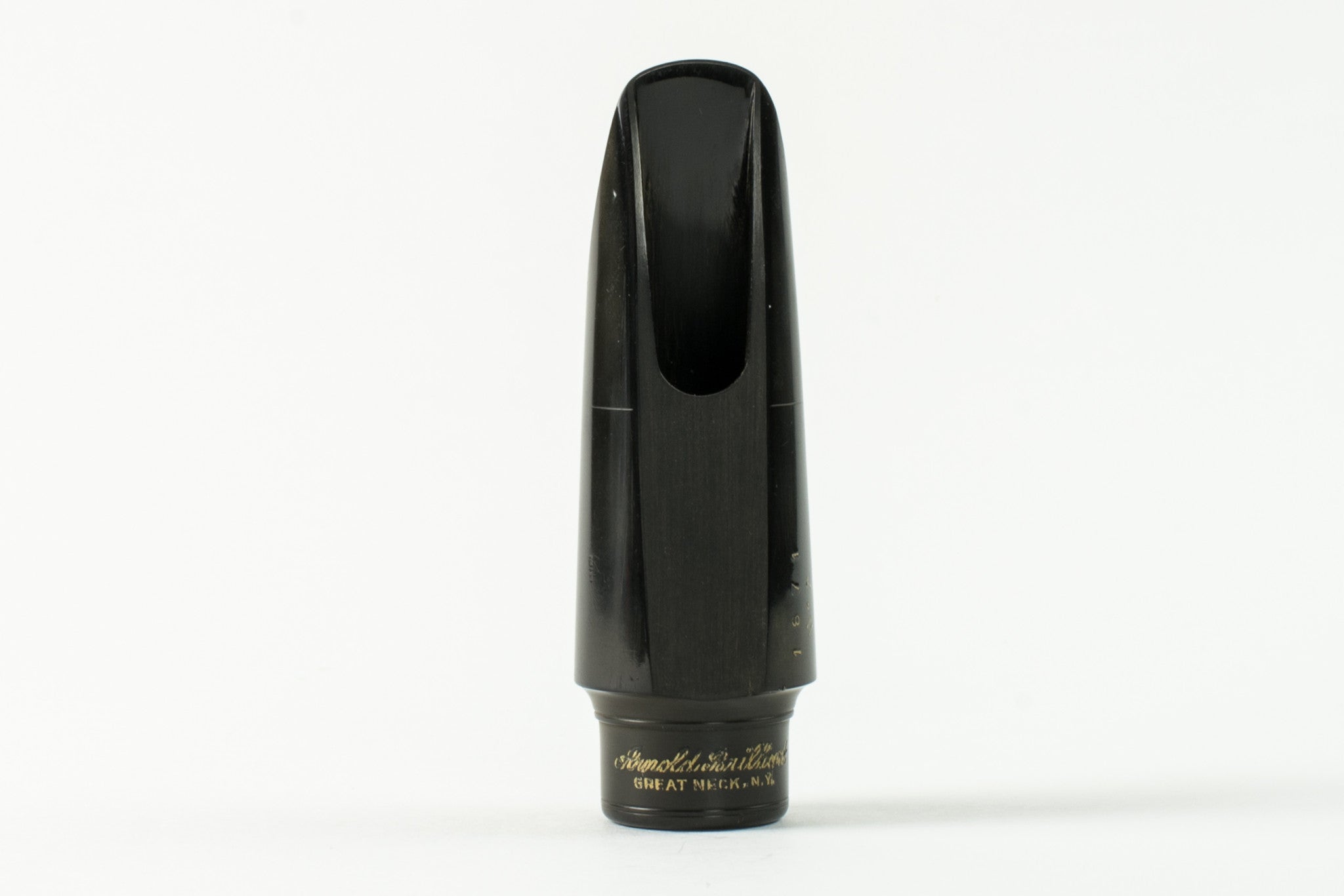 Brilhart Hard Rubber Tenor Saxophone Mouthpiece, Great Neck, "Designed By" Model