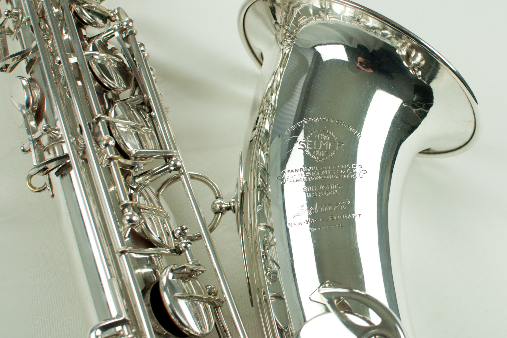 1950 Selmer Super Balanced Action Tenor Saxophone Silver Near Mint SBA 43,xxx