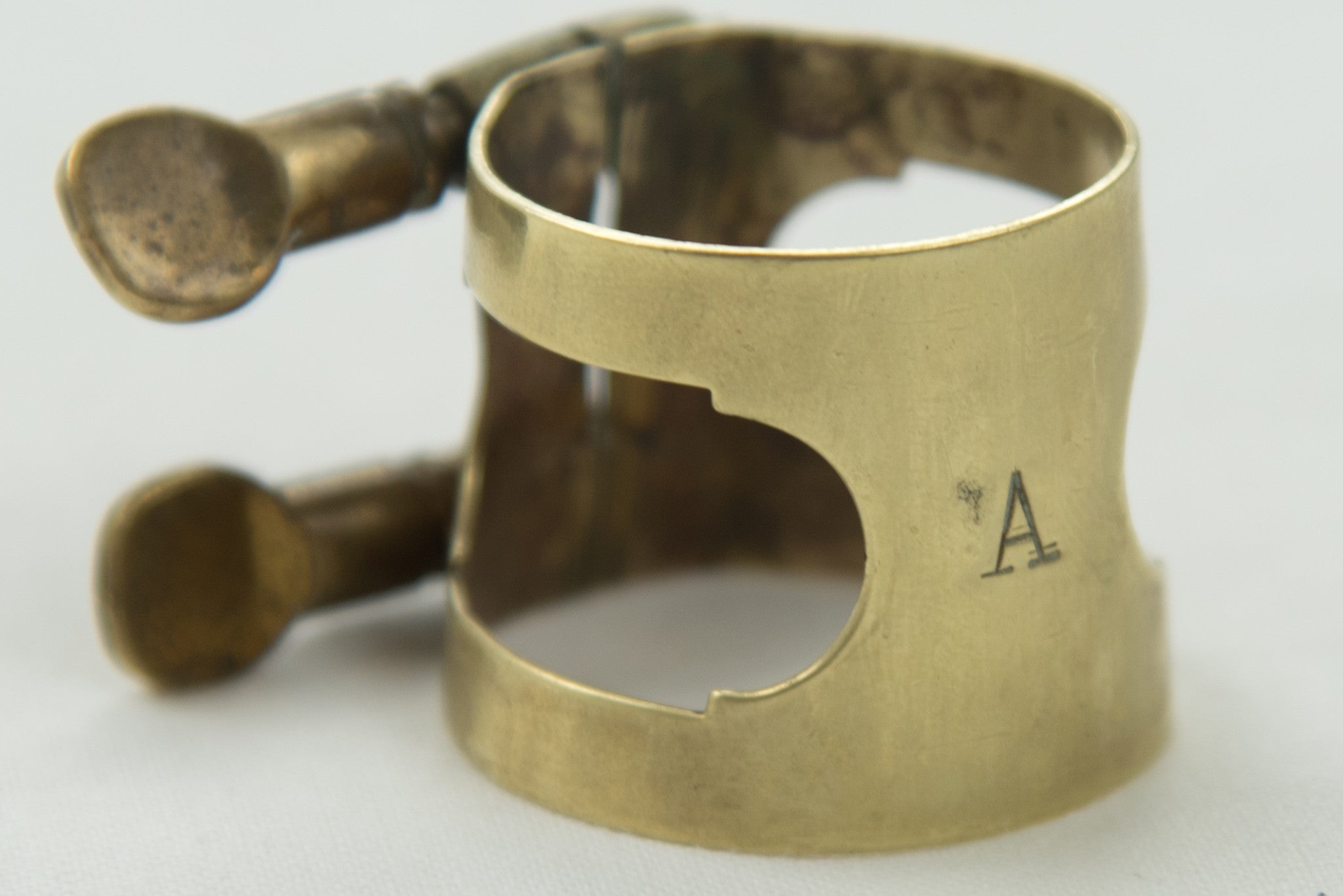 Otto Link Slant Signature "A" Ligature for Hard Rubber Alto Mouthpiece