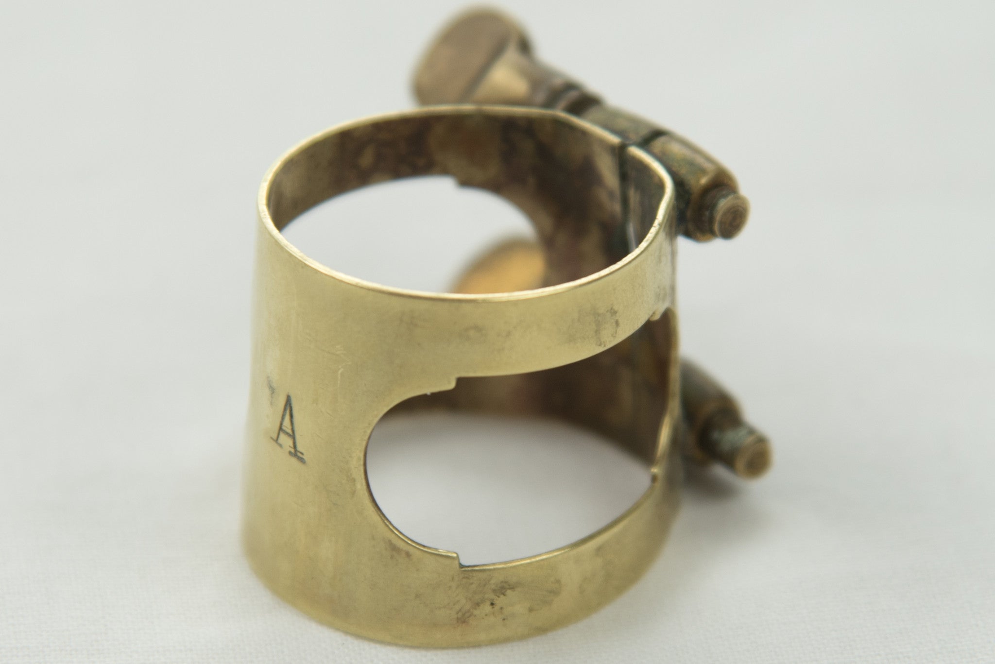 Otto Link Slant Signature "A" Ligature for Hard Rubber Alto Mouthpiece