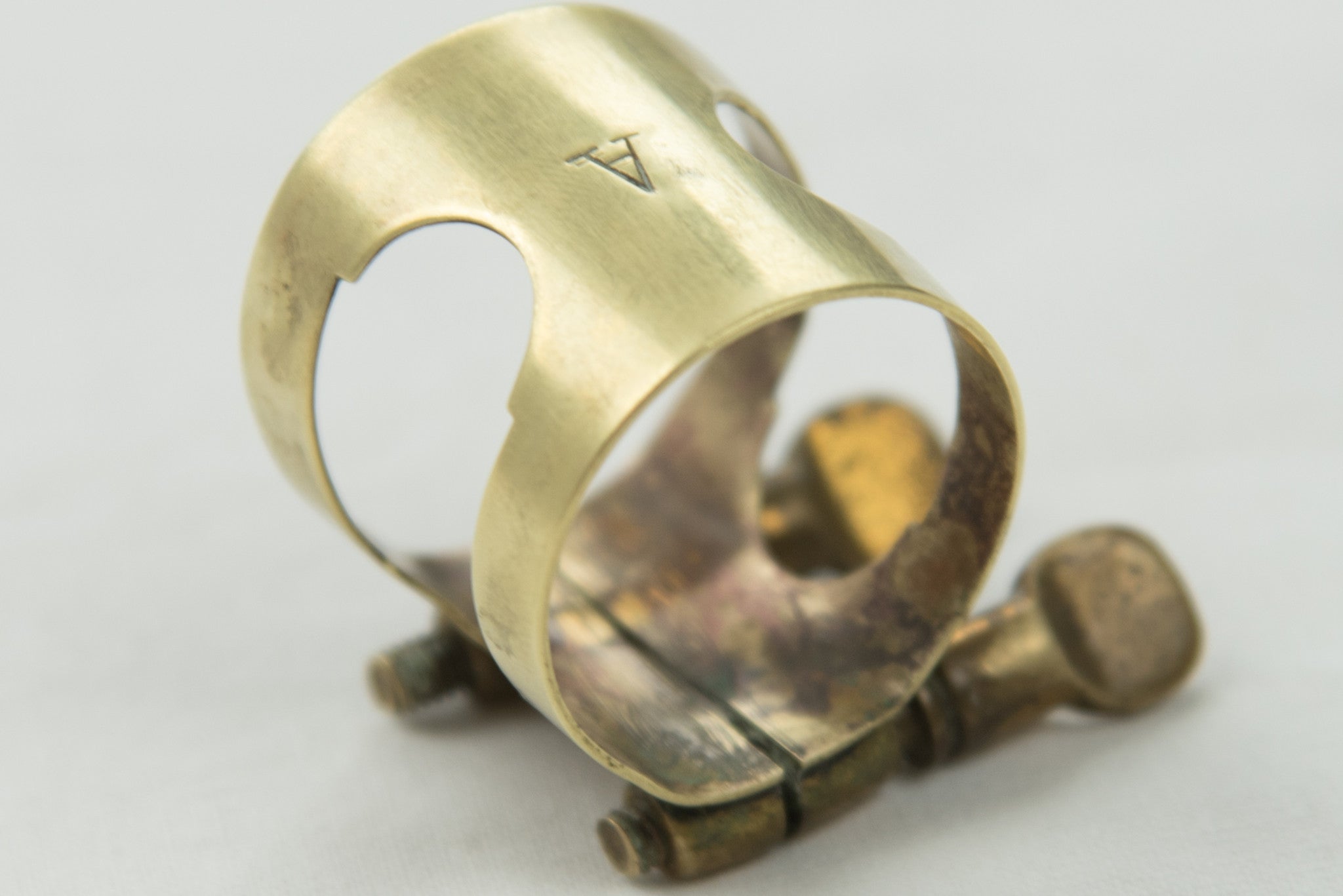 Otto Link Slant Signature "A" Ligature for Hard Rubber Alto Mouthpiece