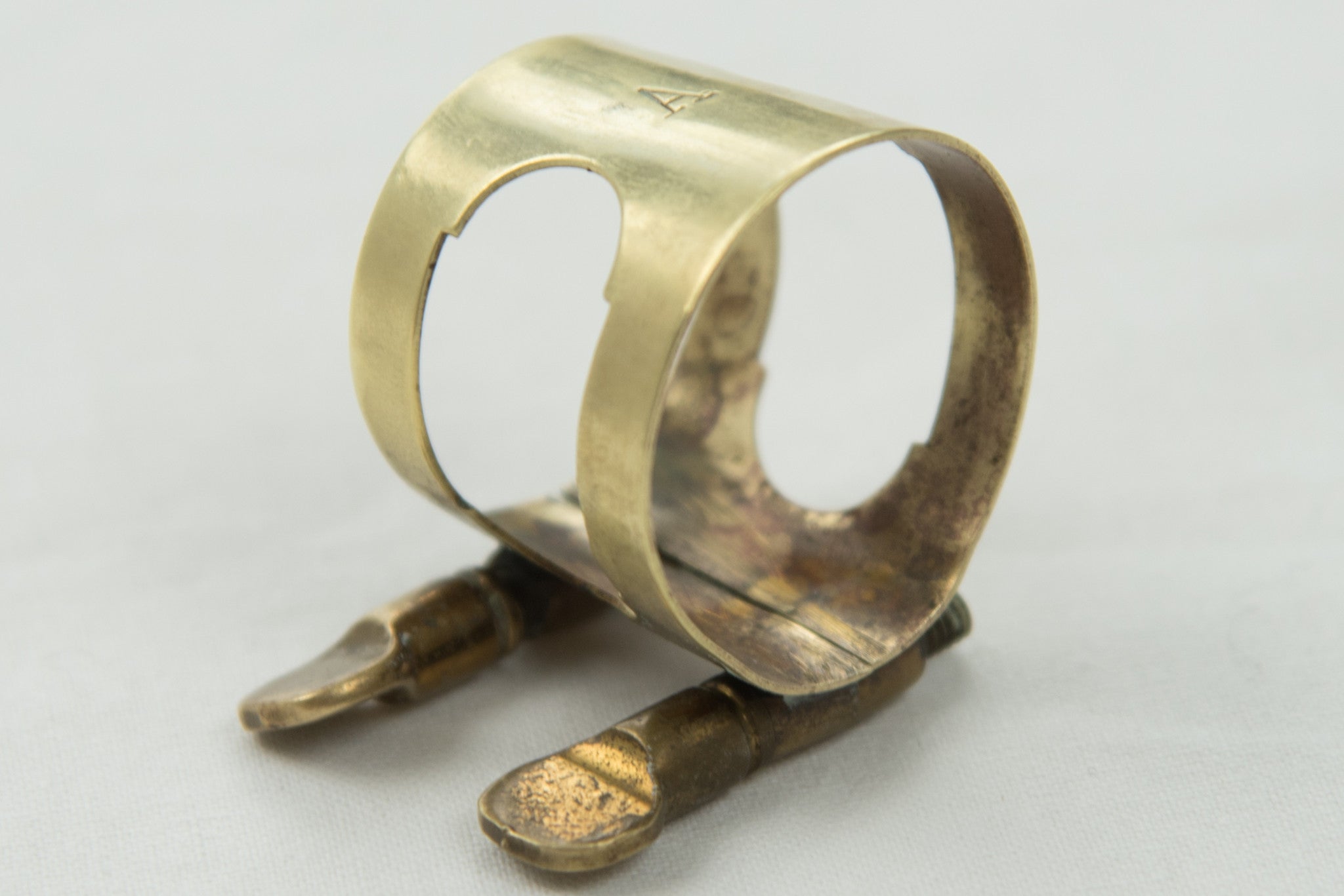 Otto Link Slant Signature "A" Ligature for Hard Rubber Alto Mouthpiece