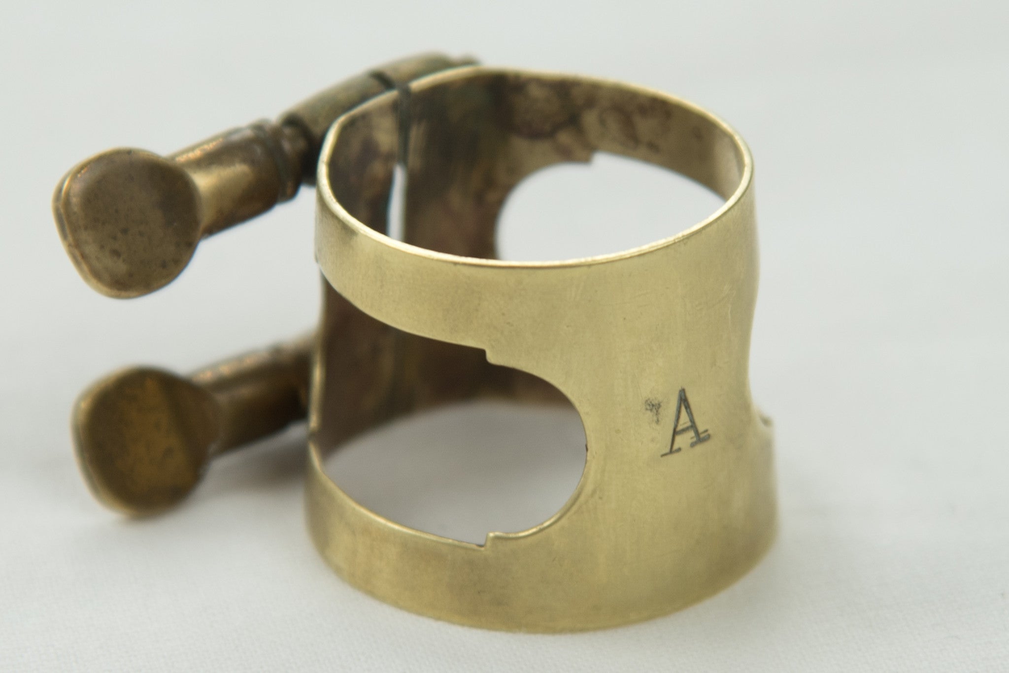 Otto Link Slant Signature "A" Ligature for Hard Rubber Alto Mouthpiece