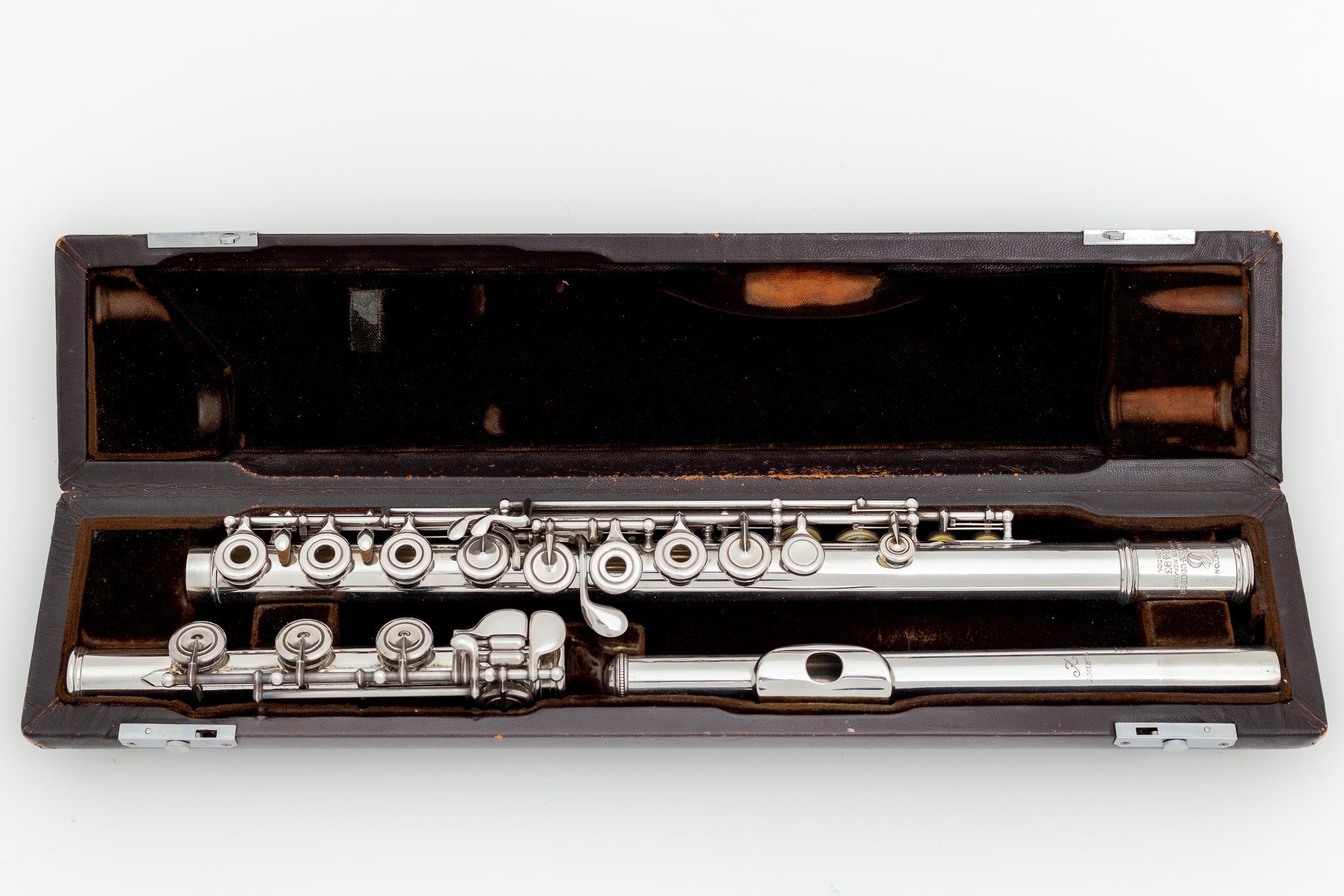 Brannen-Cooper Handmade Sterling Silver Flute #2493