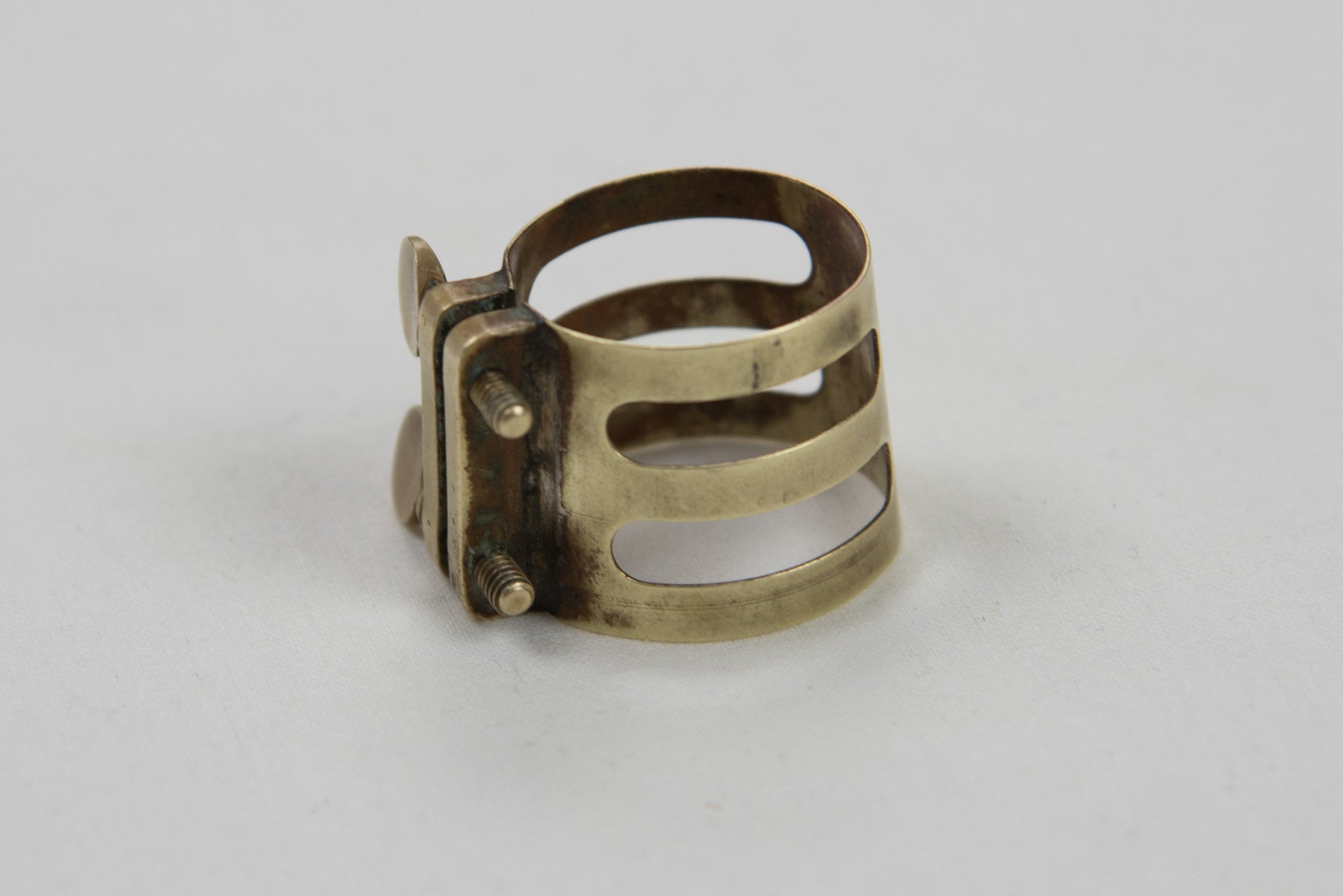 Vintage Brilhart Triple Band Alto Saxophone Ligature