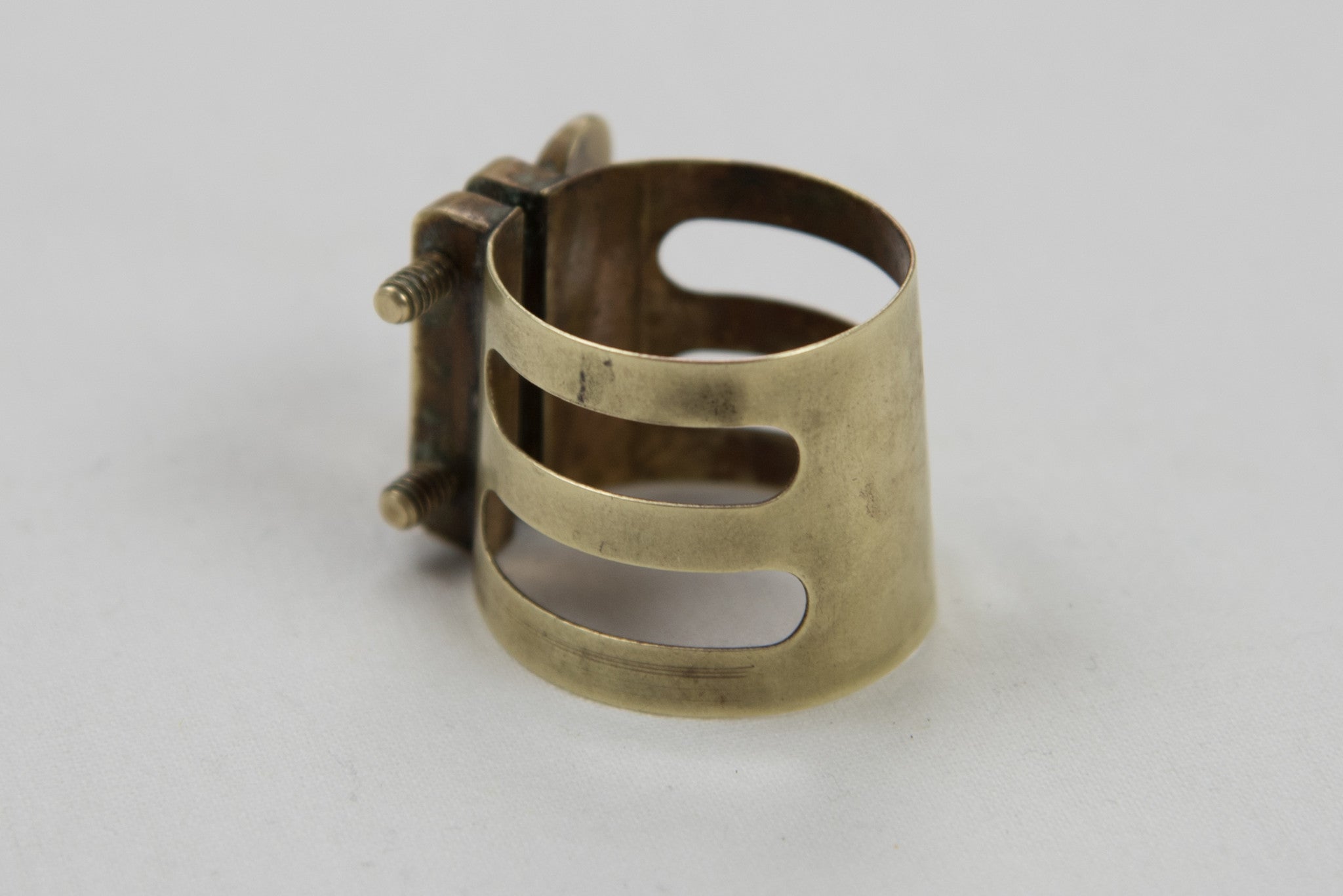 Vintage Brilhart Triple Band Alto Saxophone Ligature
