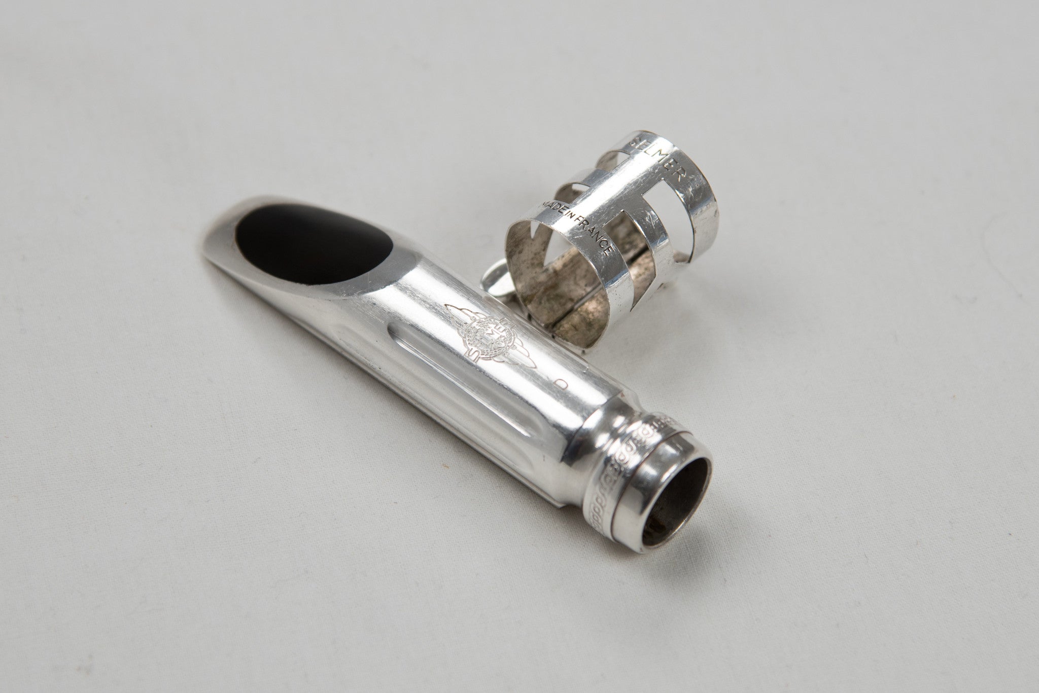 1950's Selmer Metal D Tenor Saxophone Mouthpiece Diamond Logo MARCEL MULE MODEL