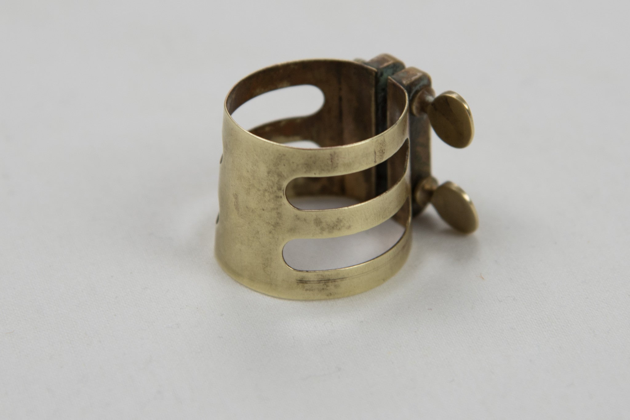 Vintage Brilhart Triple Band Alto Saxophone Ligature