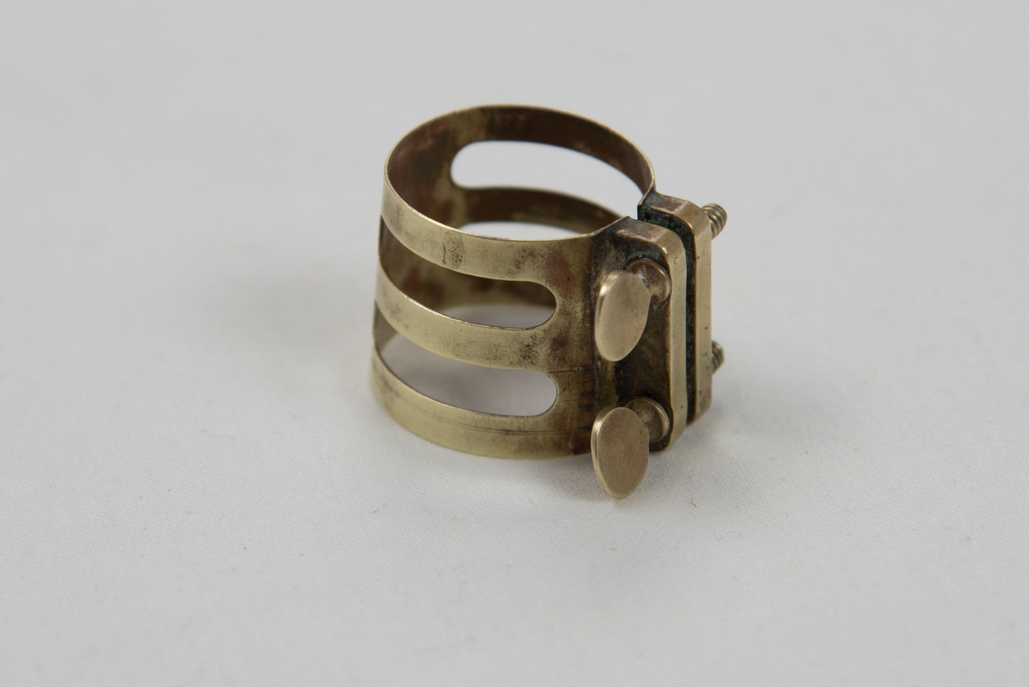 Vintage Brilhart Triple Band Alto Saxophone Ligature