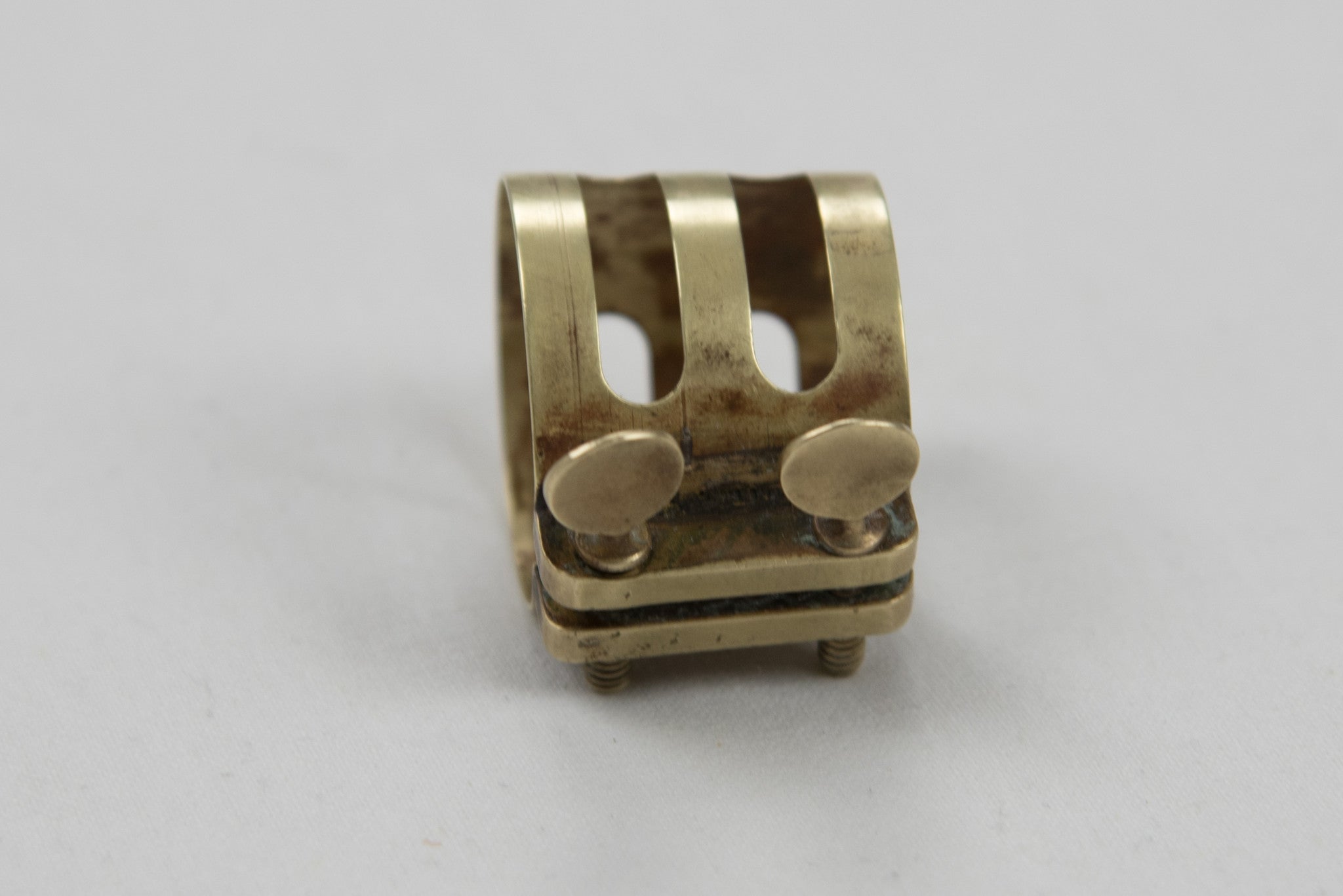Vintage Brilhart Triple Band Alto Saxophone Ligature