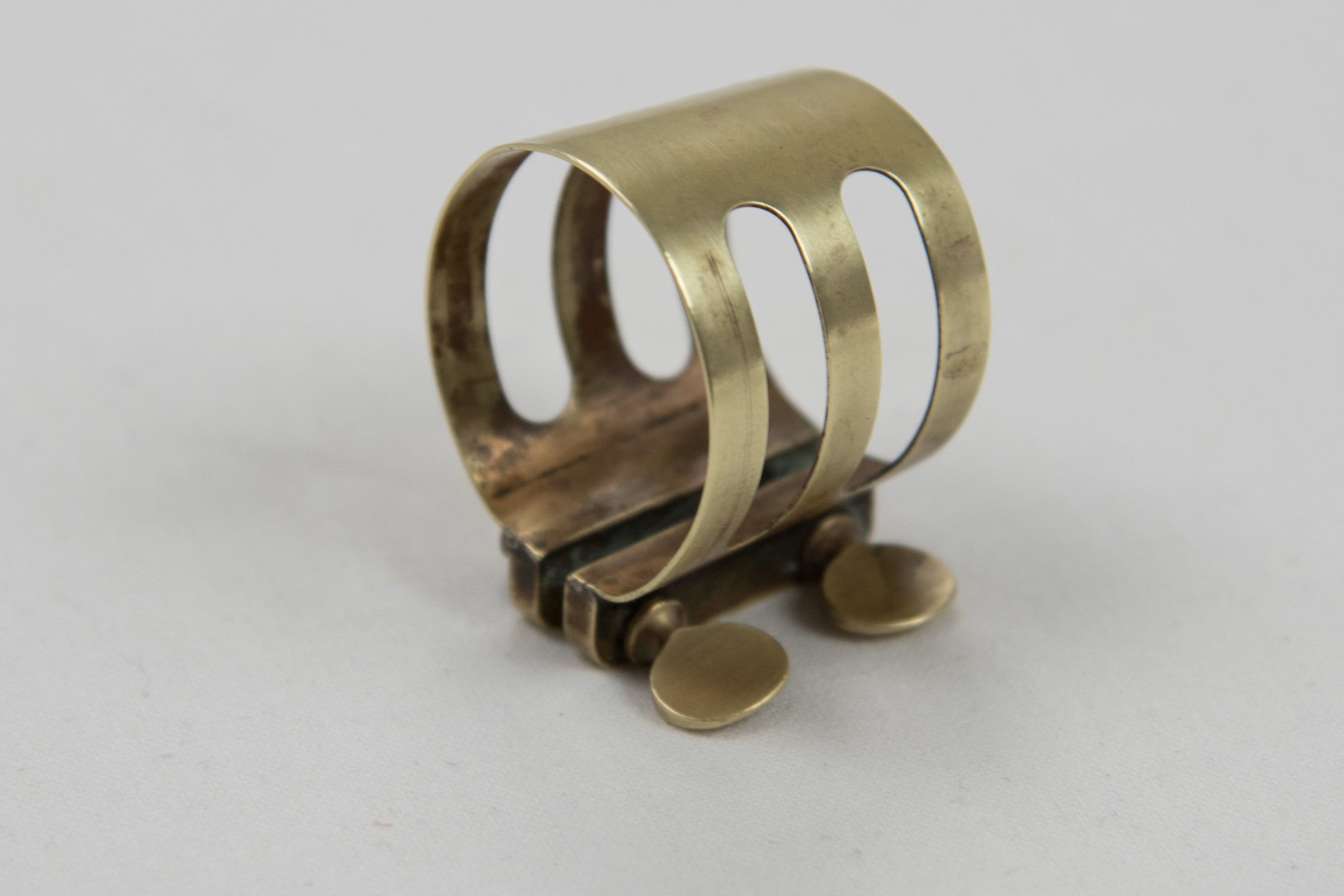Vintage Brilhart Triple Band Alto Saxophone Ligature