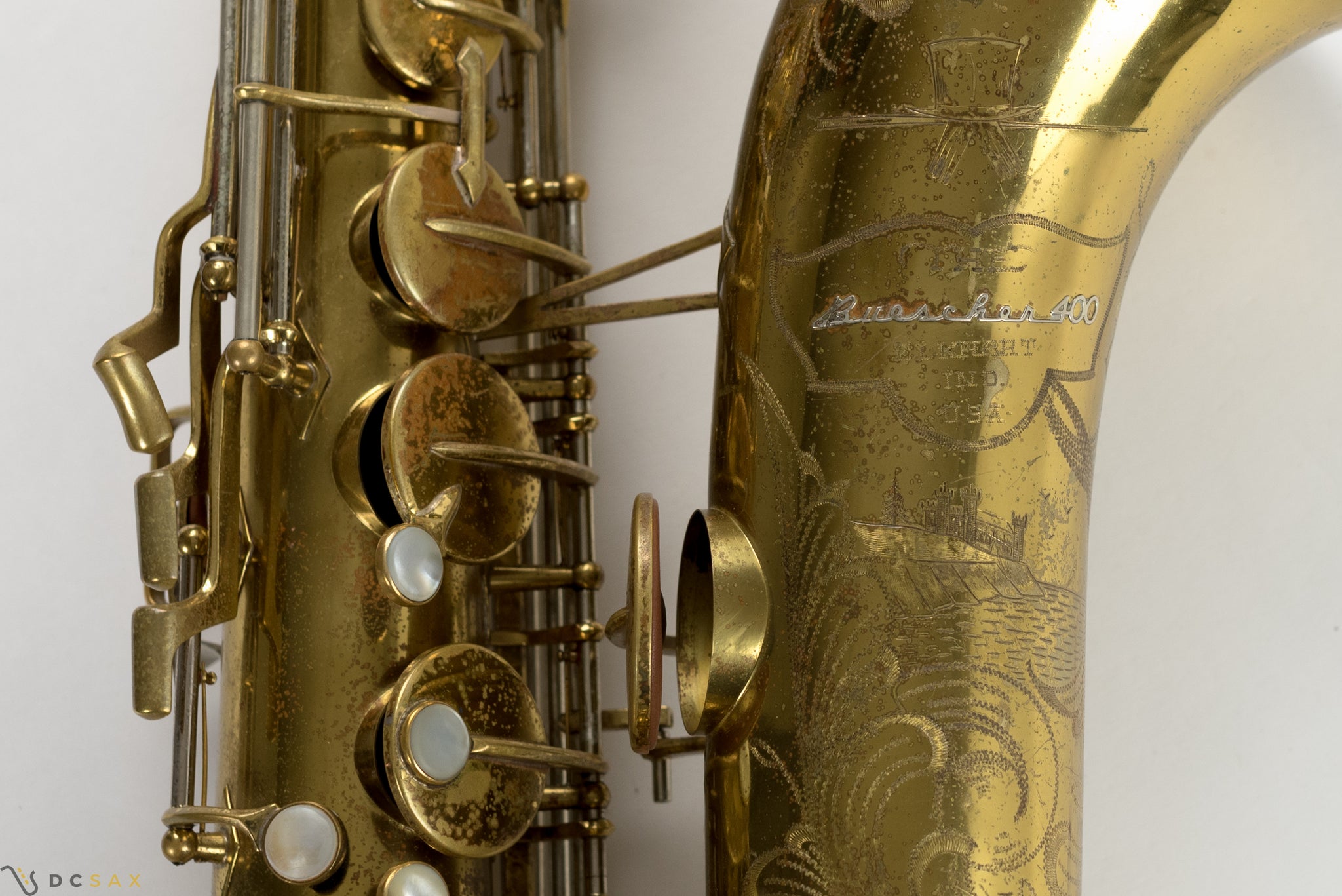 1949 Buescher 400 Top Hat and Cane Tenor Saxophone, Fresh Overhaul, Original Lacquer, Video