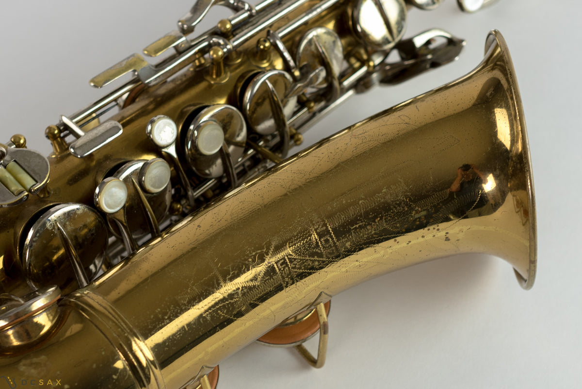 1941 Conn 6M VIII Alto Saxophone, Rolled Tone Holes, Just Serviced, Video