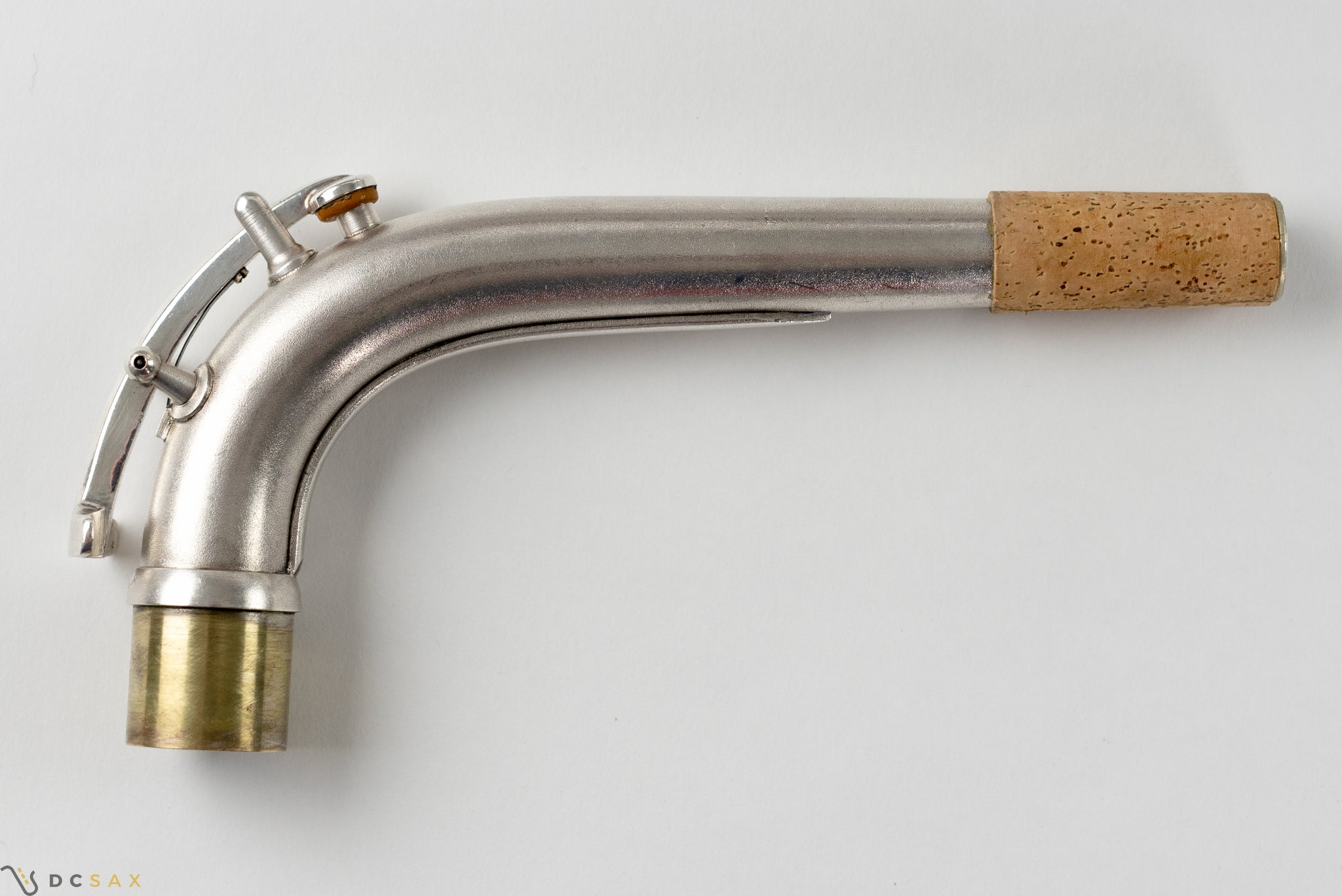 1945 Conn 12M Baritone Saxophone, Silver, Rolled Tone Holes, Overhaul