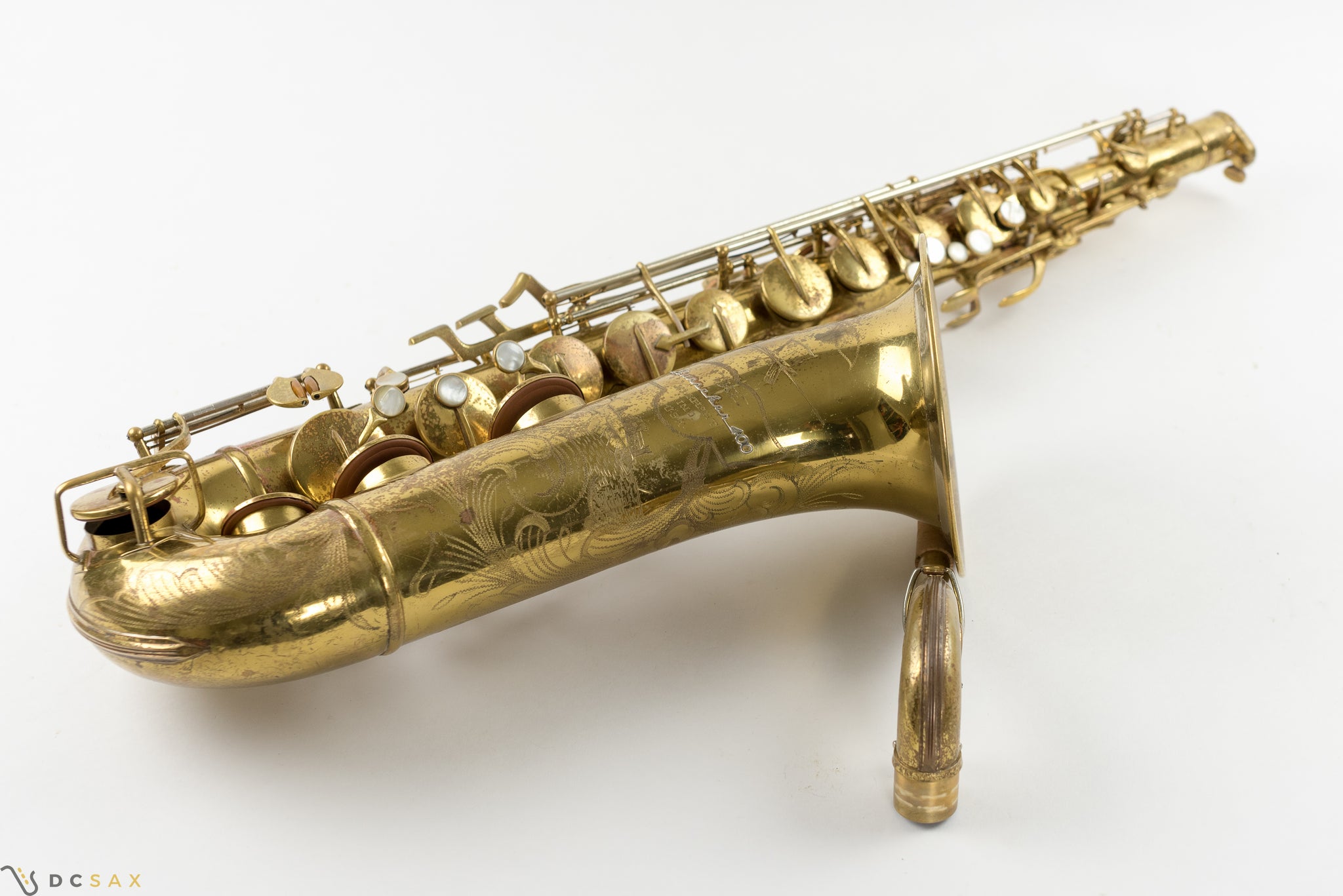 1949 Buescher 400 Top Hat and Cane Tenor Saxophone, Fresh Overhaul, Original Lacquer, Video