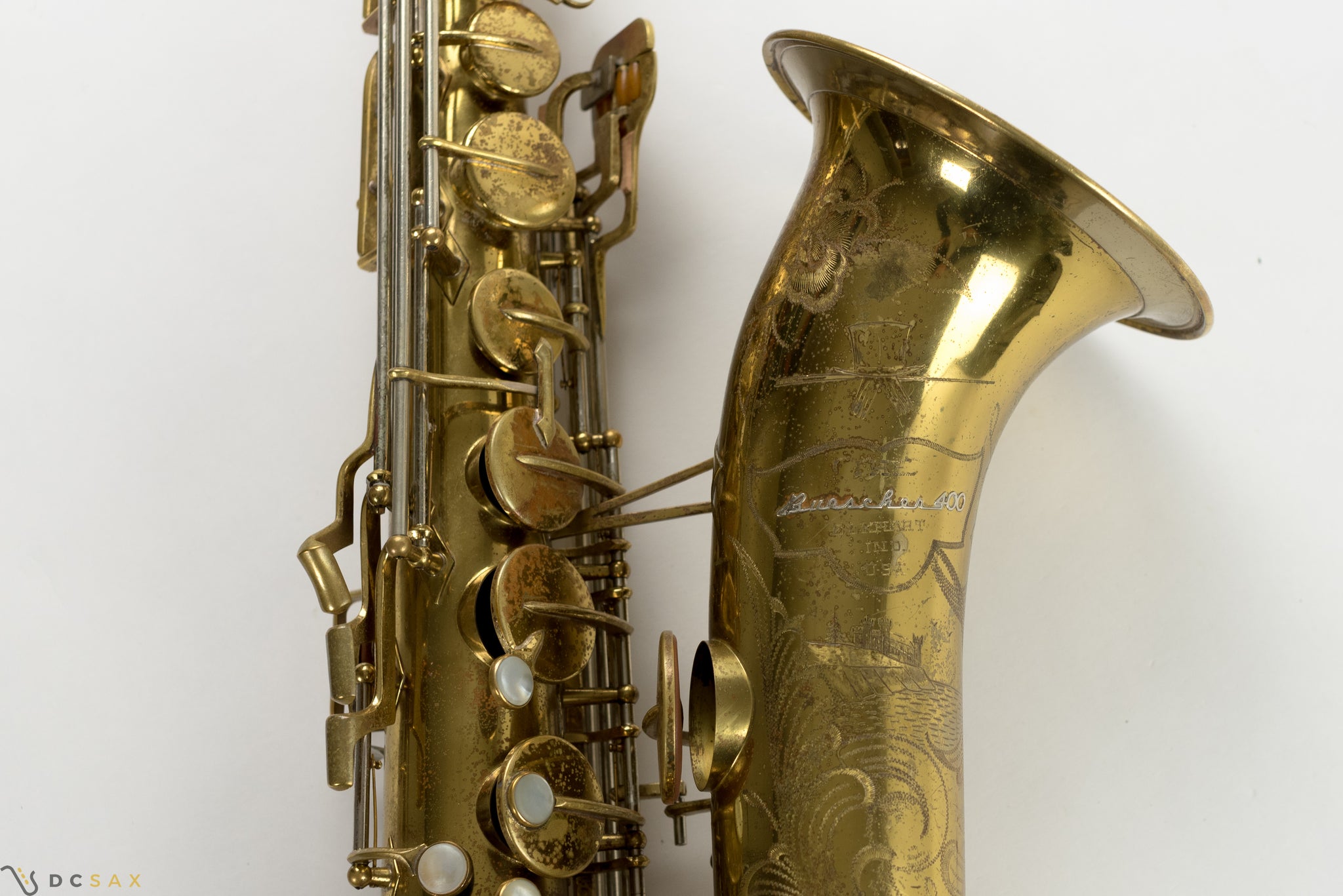 1949 Buescher 400 Top Hat and Cane Tenor Saxophone, Fresh Overhaul, Original Lacquer, Video