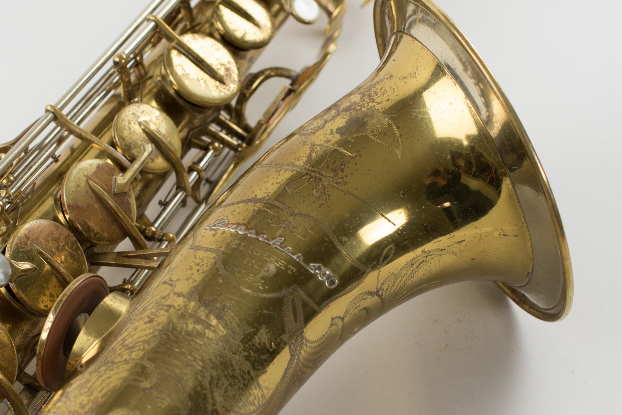 1949 Buescher 400 Top Hat and Cane Tenor Saxophone, Fresh Overhaul, Original Lacquer, Video