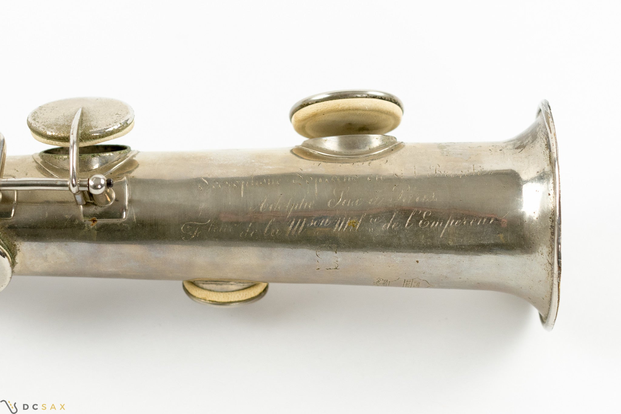1857 Adolphe Sax Soprano Saxophone With Original Adolphe Sax Mouthpiece