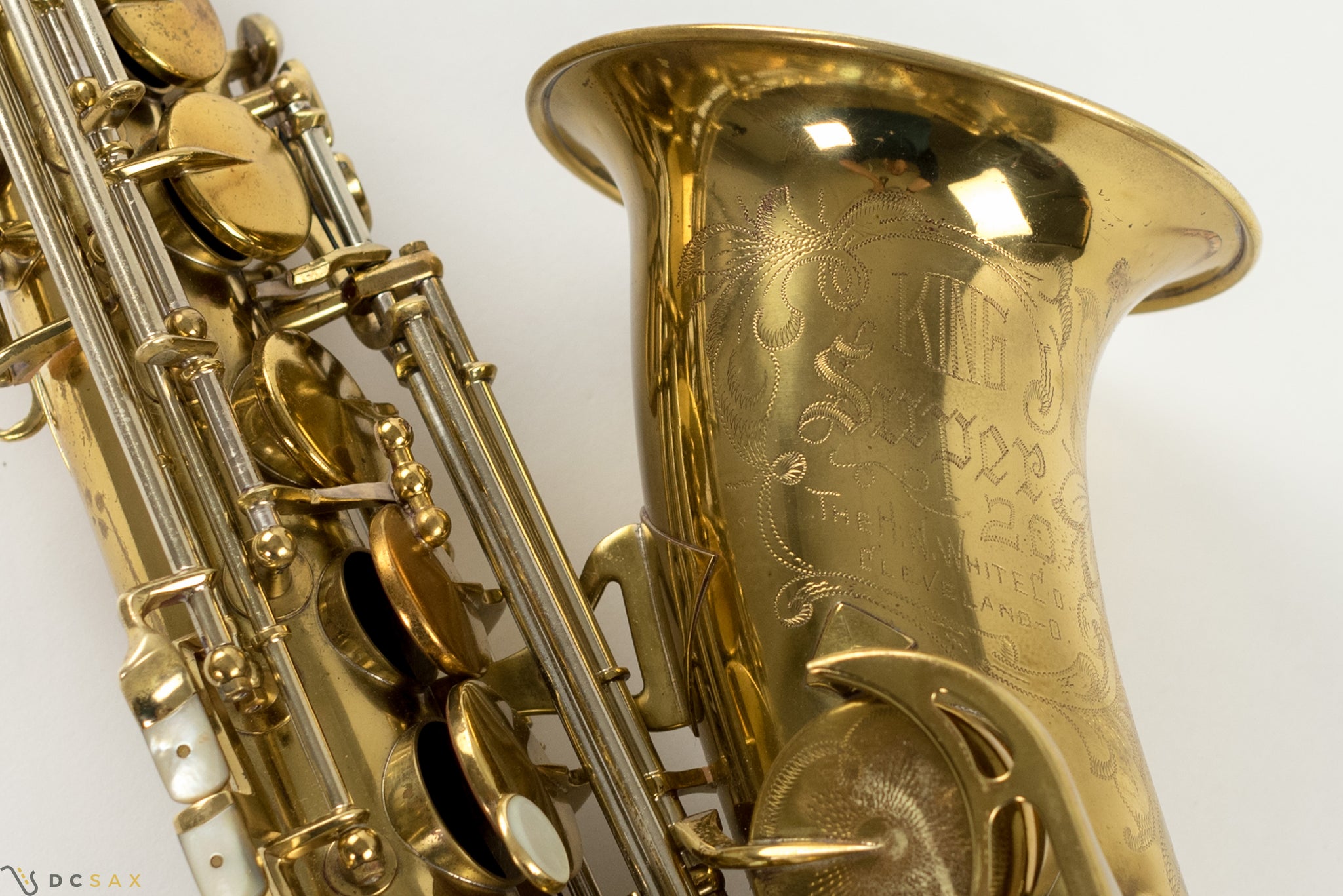 308,xxx King Super 20 Alto Saxophone, Full Pearls, Silver Neck, 96% Original Lacquer