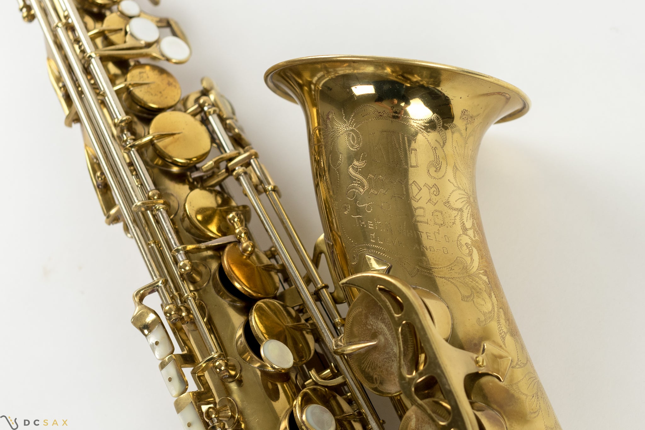 308,xxx King Super 20 Alto Saxophone, Full Pearls, Silver Neck, 96% Original Lacquer