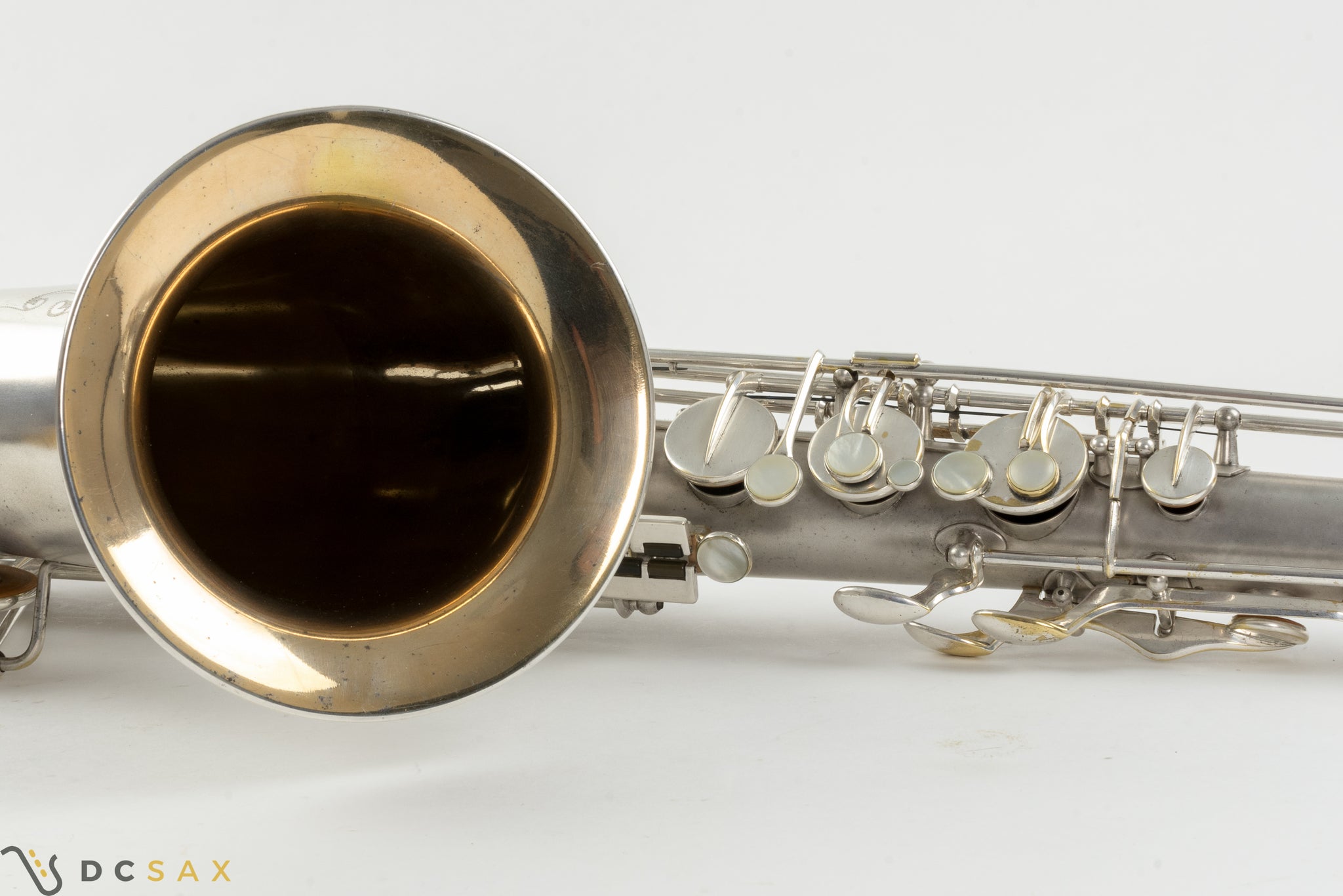 1932 Selmer Super Sax 'Cigar Cutter' Tenor Saxophone, Original Silver Plating, Fresh Overhaul