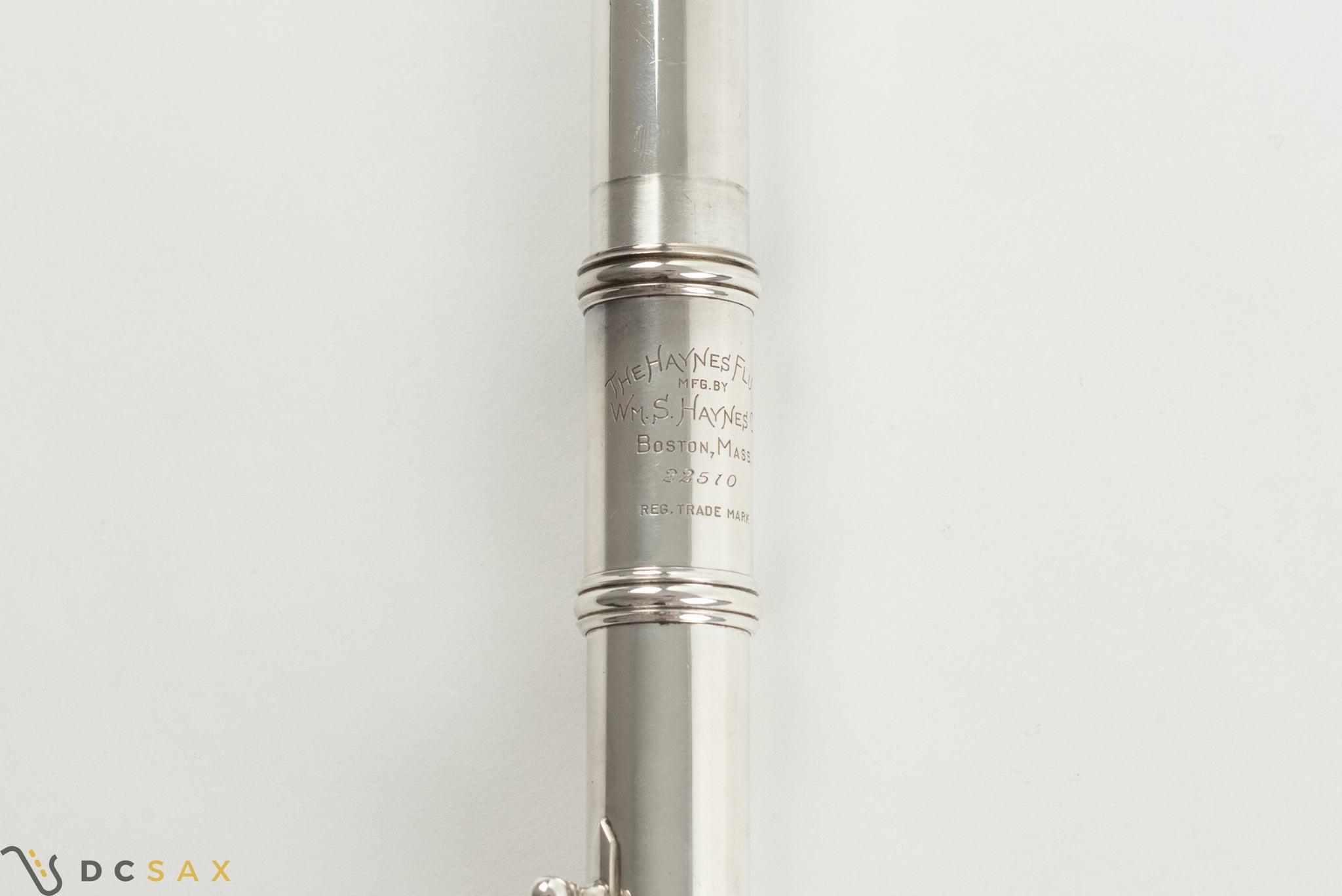 1952 Haynes Commercial Model Handmade Sterling Silver Flute, Closed Hole, Offset G, C-Foot