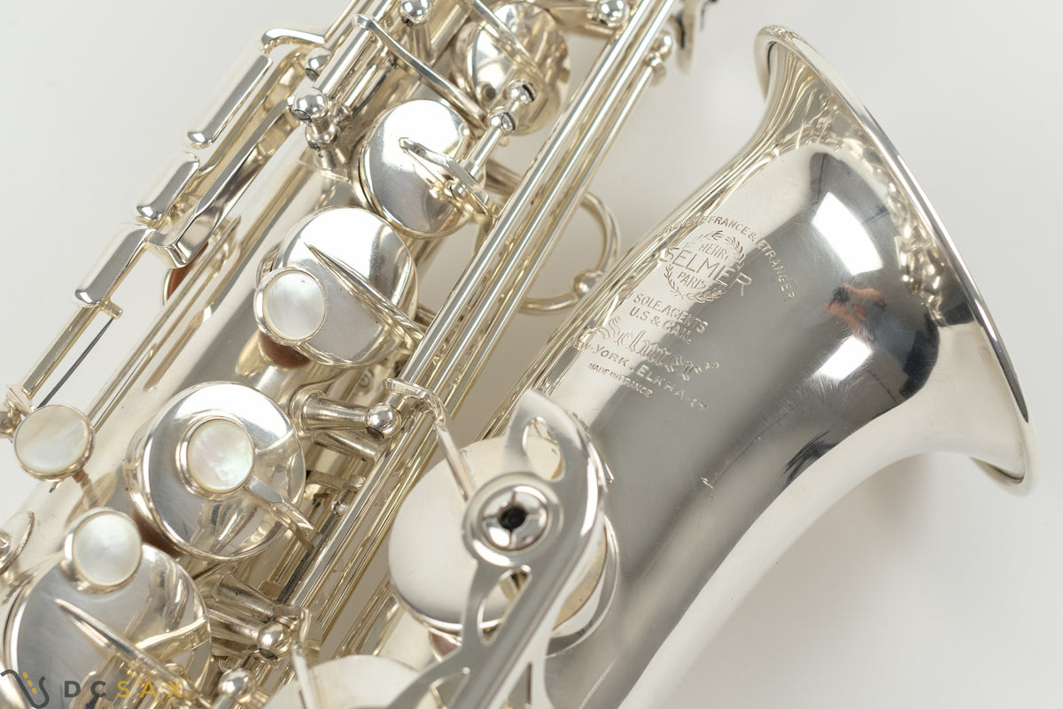 1952 51,xxx Selmer Super Balanced Action Alto Saxophone, Near Mint, Silver Plated, Fresh Overhaul, Video