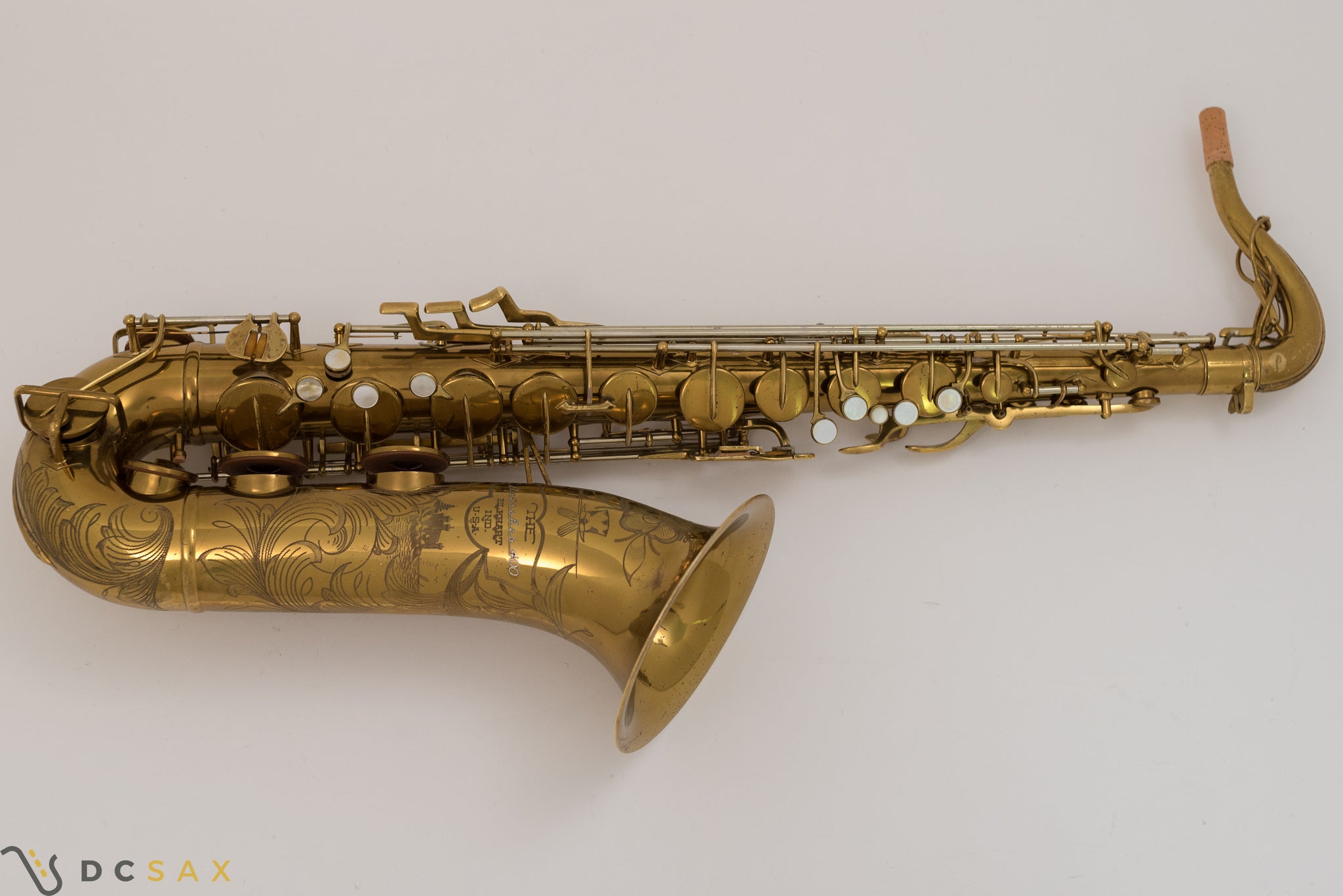 1945 Buescher 400 Top Hat and Cane Tenor Saxophone, Fresh Overhaul, Original Lacquer, Video