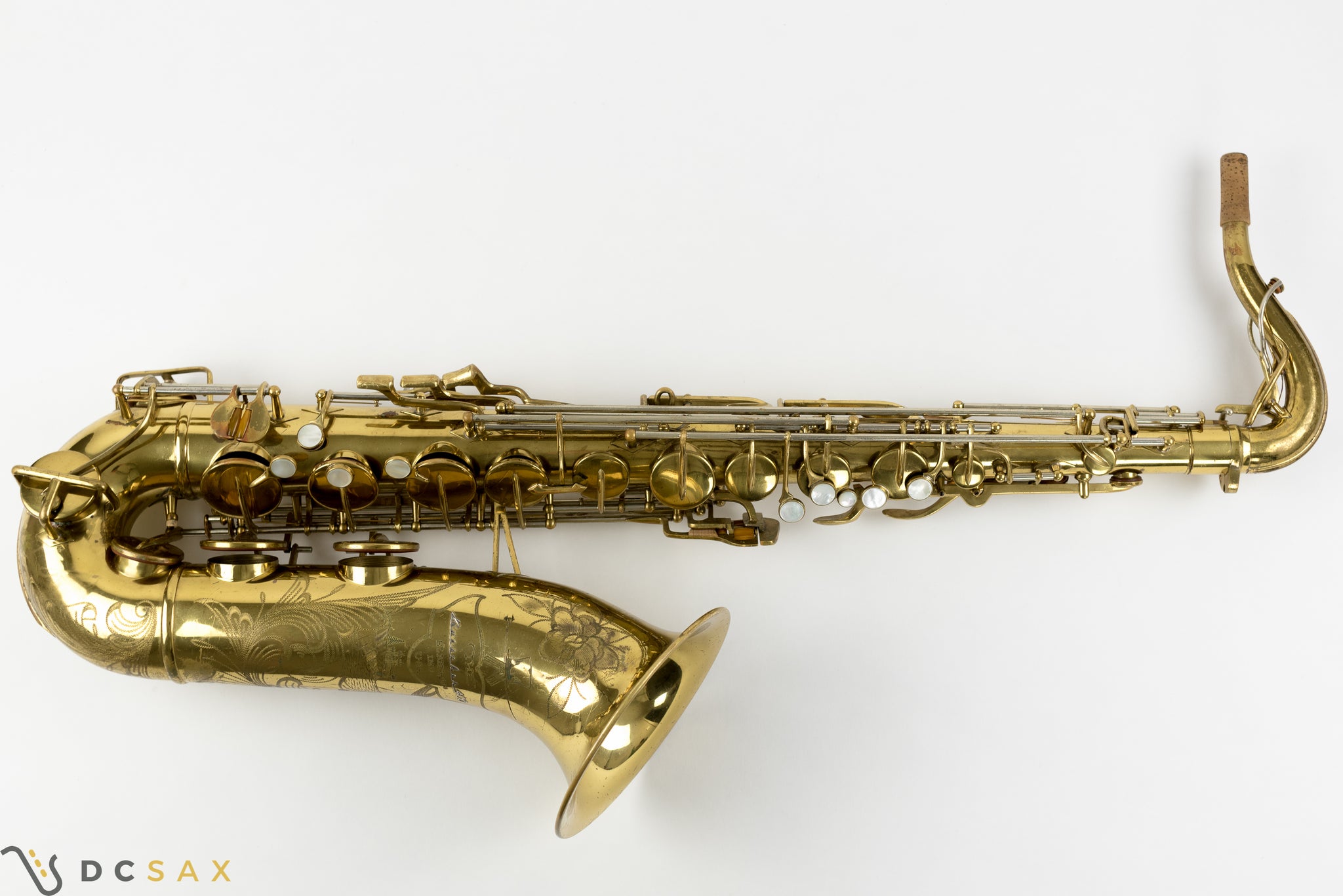 1948 Buescher 400 Top Hat and Cane Tenor Saxophone, 97% Original Lacquer