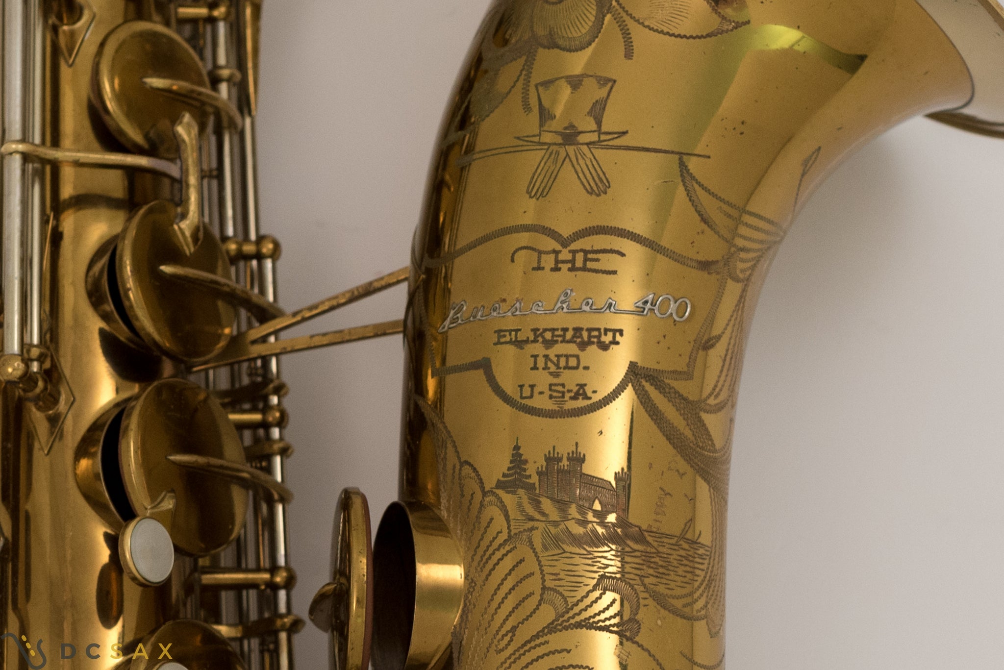 1945 Buescher 400 Top Hat and Cane Tenor Saxophone, Fresh Overhaul, Original Lacquer, Video