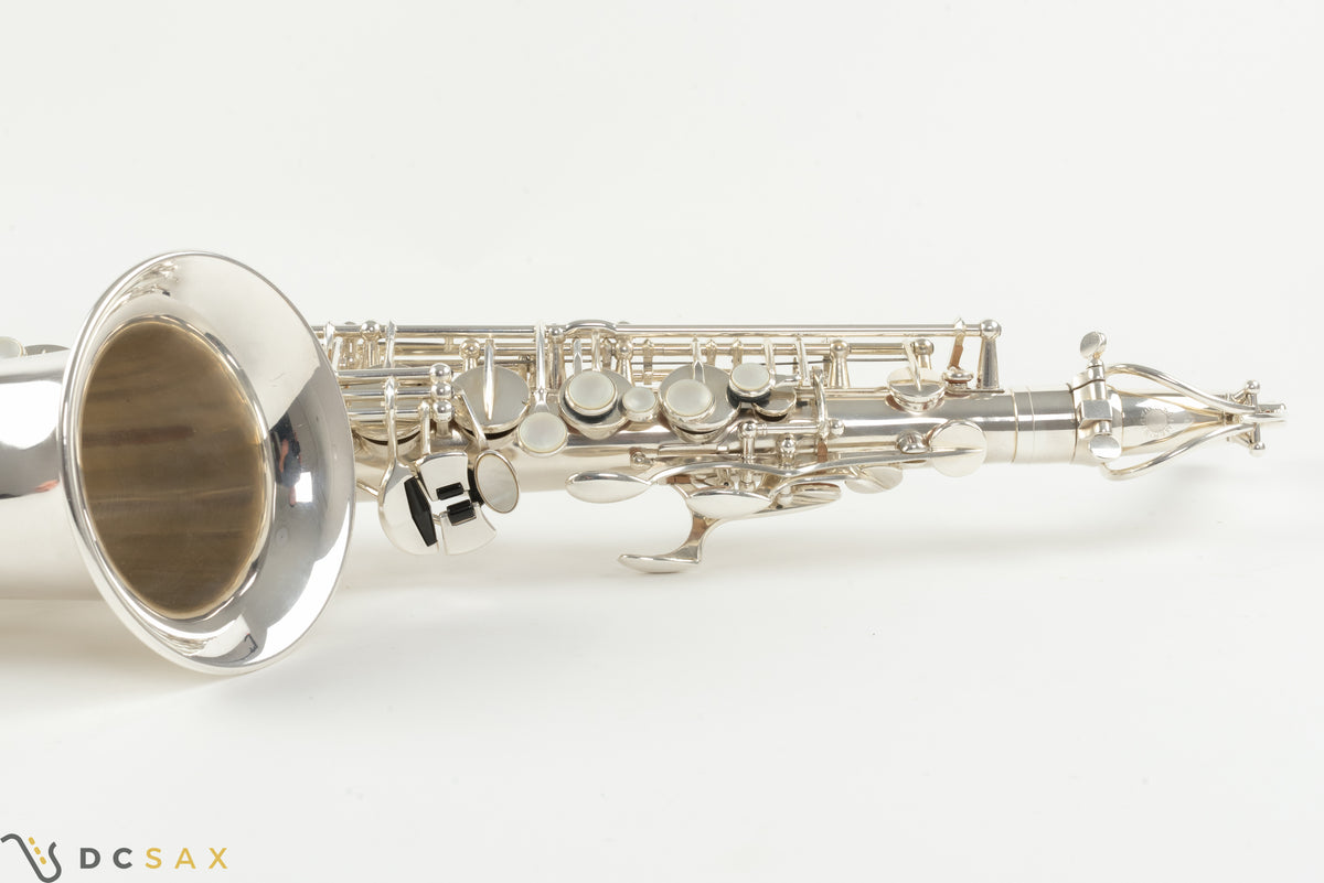 1952年製 セルマー スーパーバランスドアクション アルトサックス シリアル51,xxx番台、ニアミント品、銀メッキ仕上げ、フルオーバーホール済み、演奏動画あり