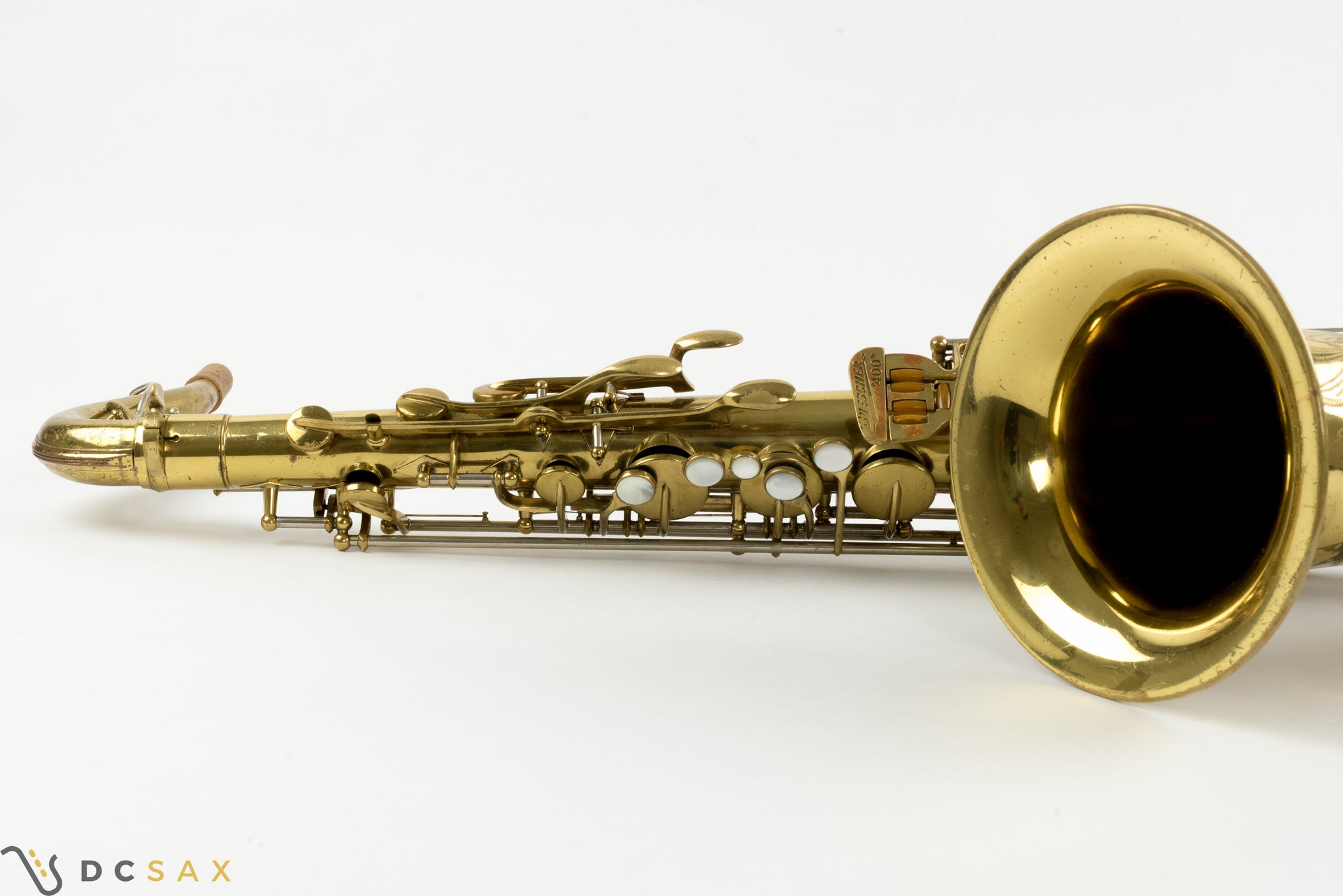 1948 Buescher 400 Top Hat and Cane Tenor Saxophone, 97% Original Lacquer