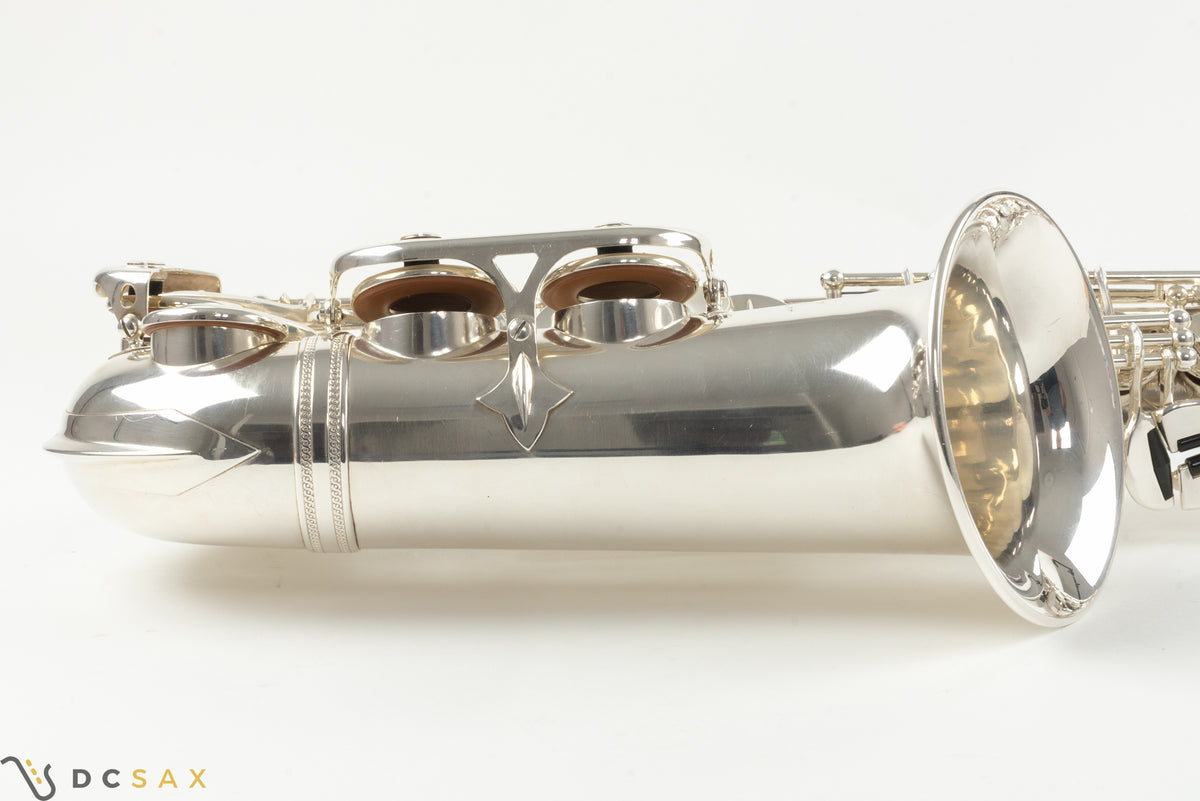 1952年製 セルマー スーパーバランスドアクション アルトサックス シリアル51,xxx番台、ニアミント品、銀メッキ仕上げ、フルオーバーホール済み、演奏動画あり