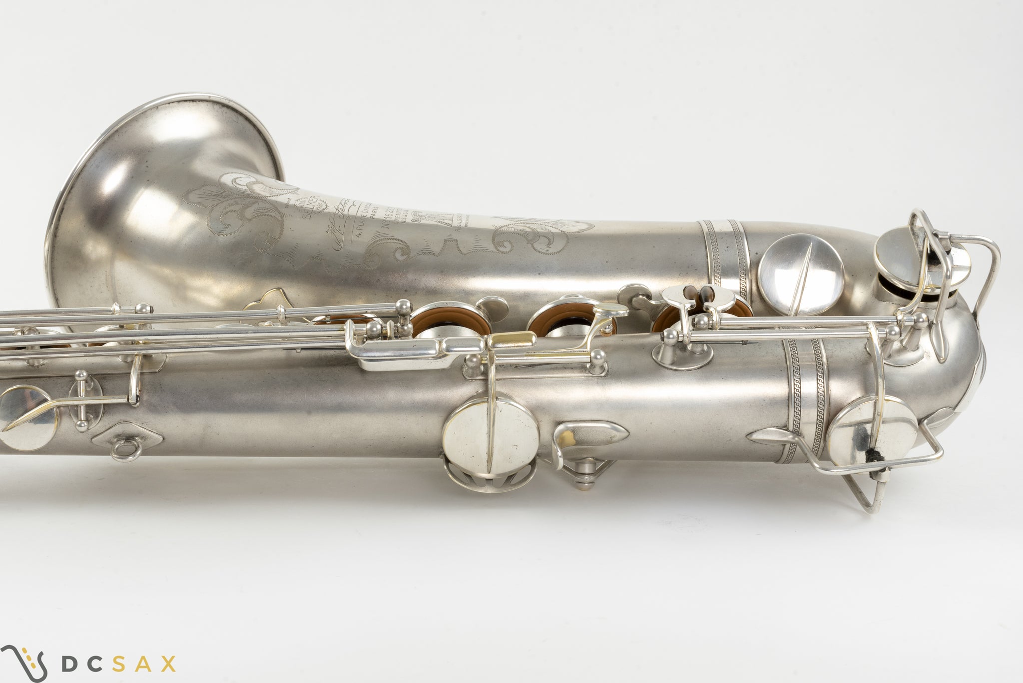 1932 Selmer Super Sax 'Cigar Cutter' Tenor Saxophone, Original Silver Plating, Fresh Overhaul