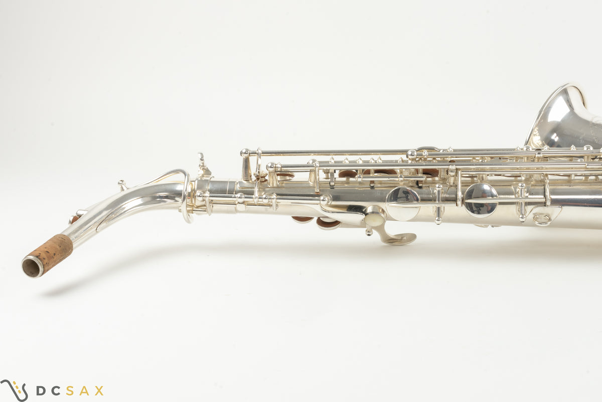 1952年製 セルマー スーパーバランスドアクション アルトサックス シリアル51,xxx番台、ニアミント品、銀メッキ仕上げ、フルオーバーホール済み、演奏動画あり