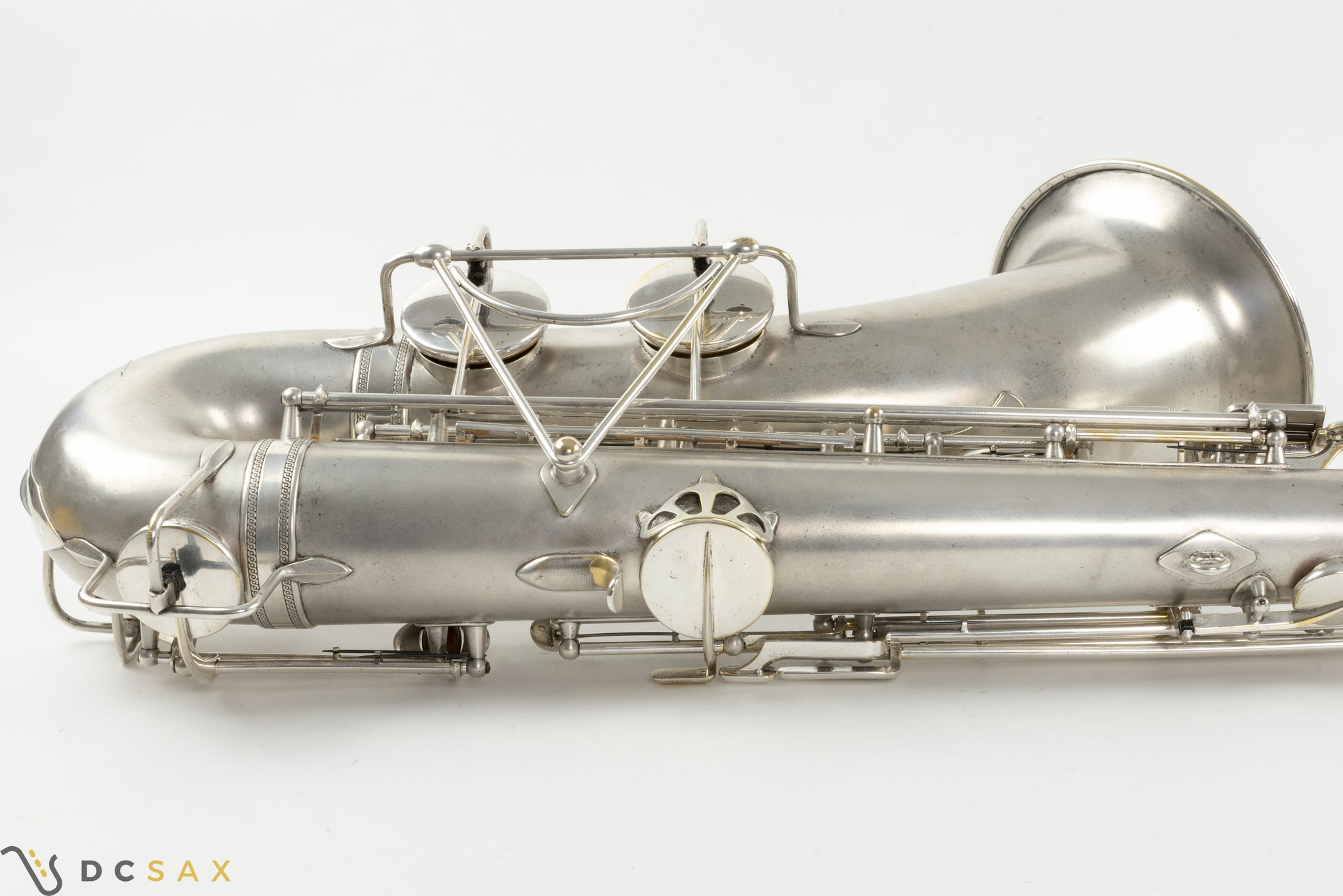 1932 Selmer Super Sax 'Cigar Cutter' Tenor Saxophone, Original Silver Plating, Fresh Overhaul
