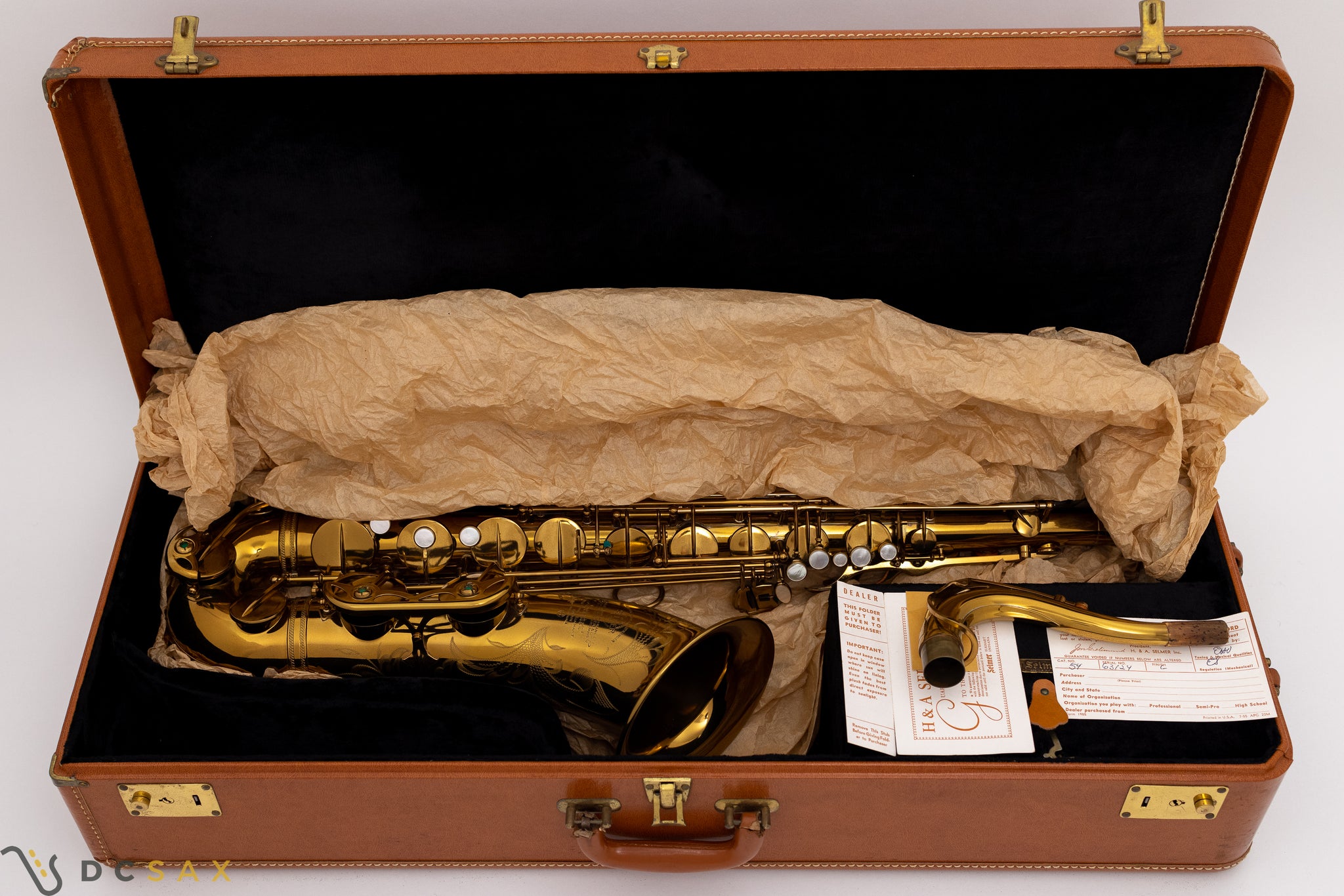 1955 63,xxx Selmer Mark VI Tenor Saxophone, Mint/Unused Condition, Video, WOW!