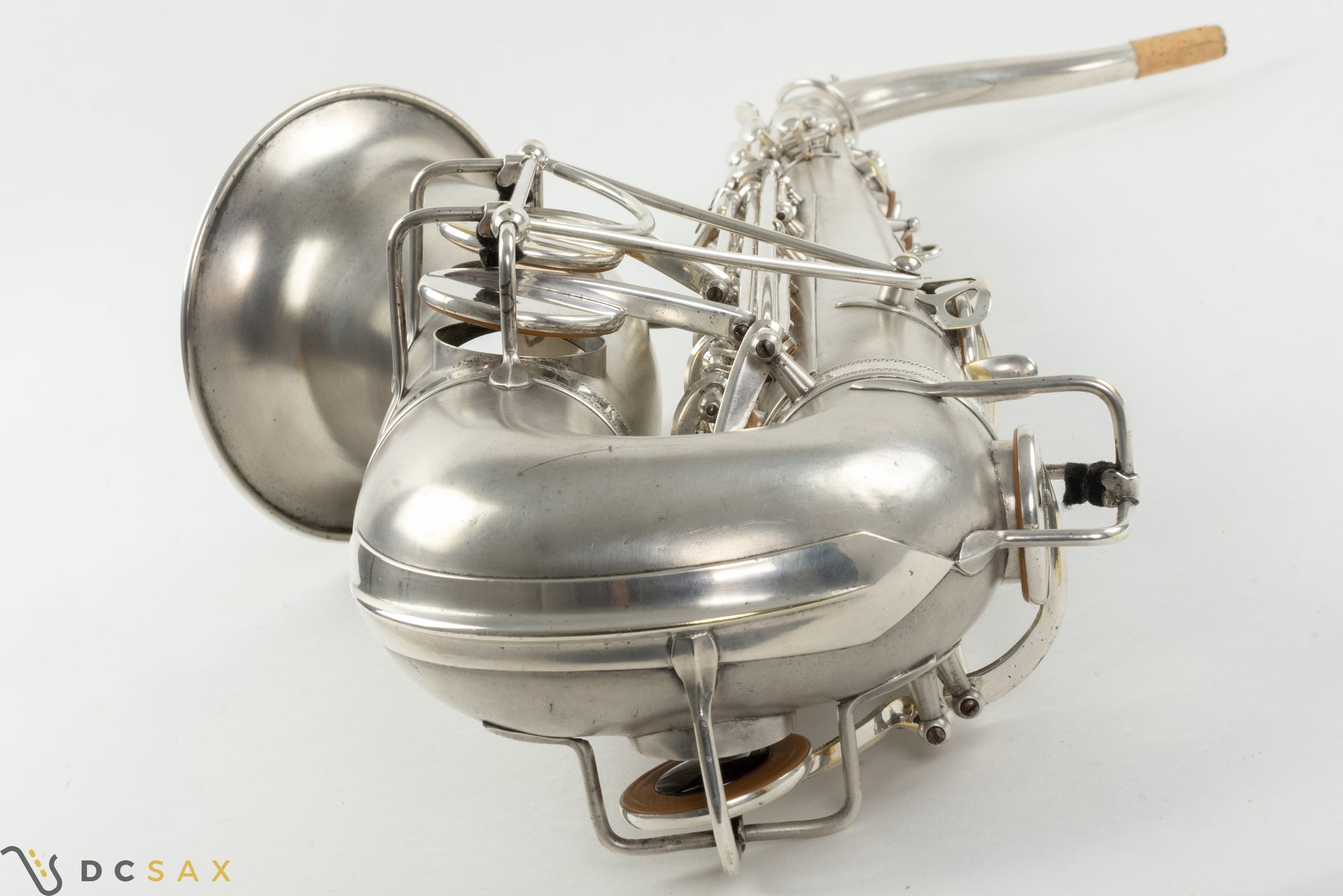 1932 Selmer Super Sax 'Cigar Cutter' Tenor Saxophone, Original Silver Plating, Fresh Overhaul