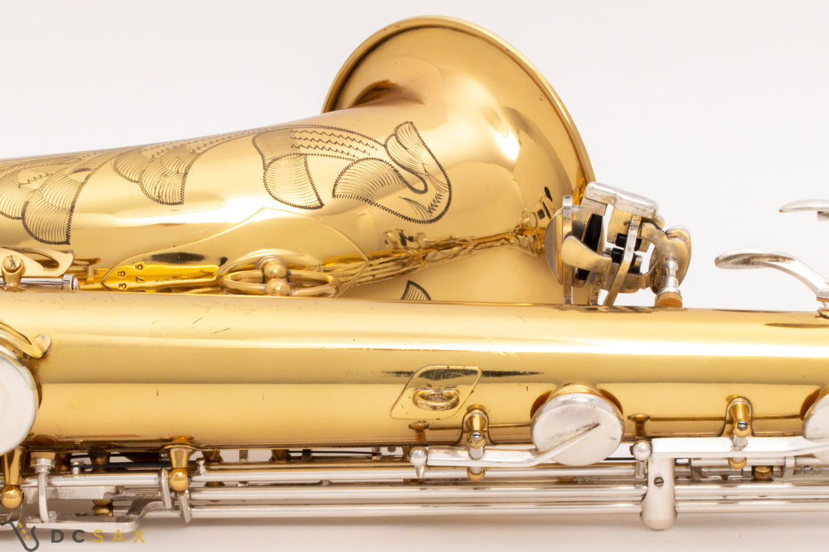 1966年製 Selmer Mark VI テナーサックス(シリアルNo. 138,xxx)、オリジナルラッカー99%、ハイF#キー付き、動画あり、オーバーホール済み