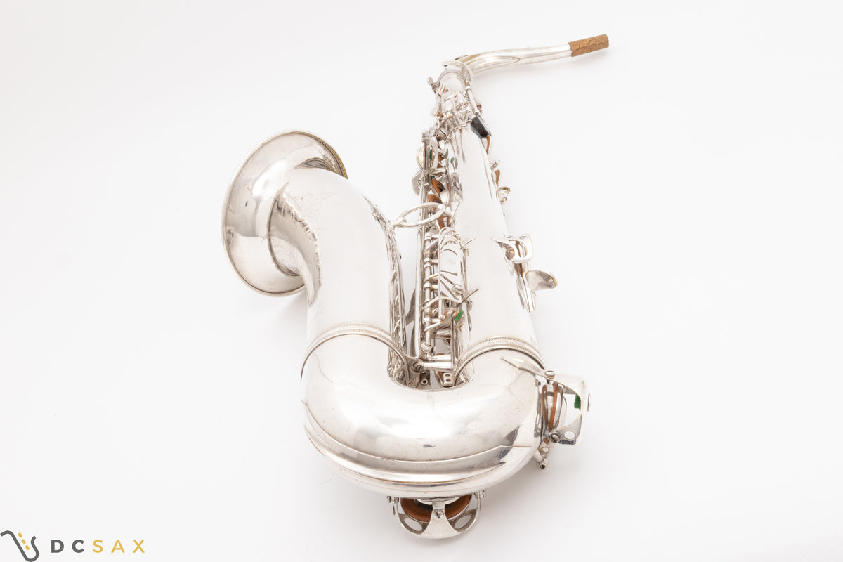 1960년 86,xxx대 셀머 Mark VI 테너 색소폰, 실버 플레이트, 브레커 시리얼 번호, 영상 포함