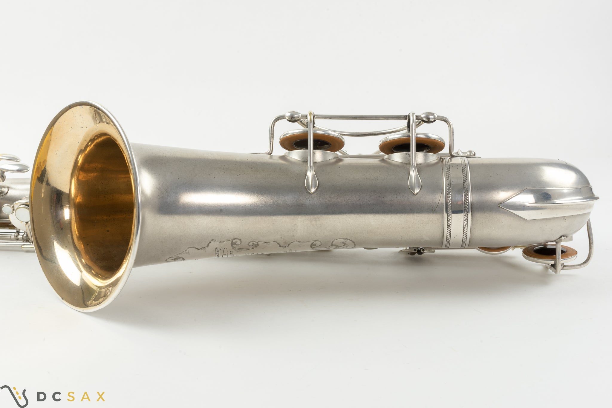 1932 Selmer Super Sax 'Cigar Cutter' Tenor Saxophone, Original Silver Plating, Fresh Overhaul