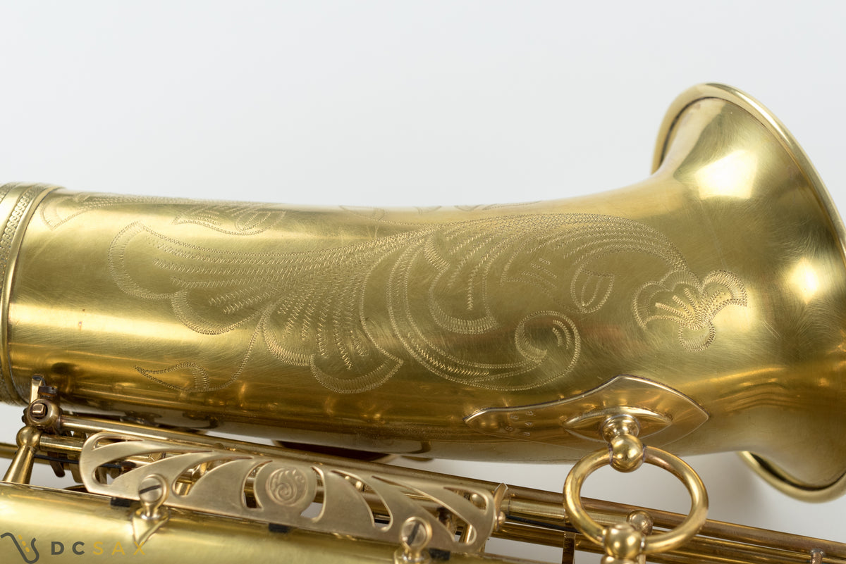 1954년식 55,xxx 셀머 Mark VI 알토 색소폰, 더블 S 넥, 전체 수리 완료