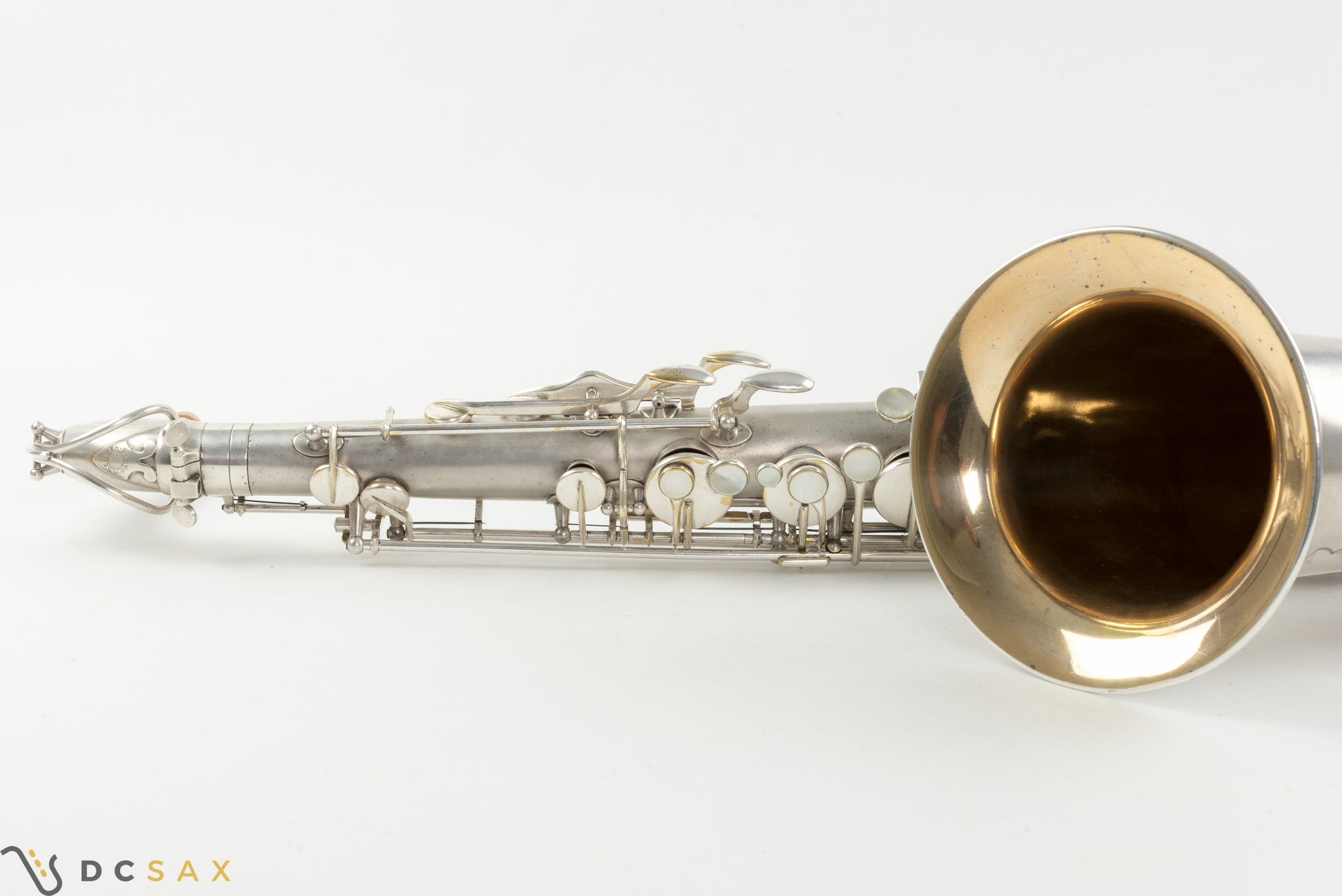 1932 Selmer Super Sax 'Cigar Cutter' Tenor Saxophone, Original Silver Plating, Fresh Overhaul