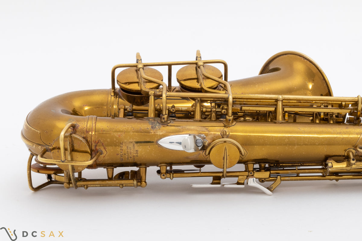 1935年製 Conn 26M Connqueror アルトサックス シリアル267,xxx、オリジナルラッカー、オーバーホール済み、試奏動画あり