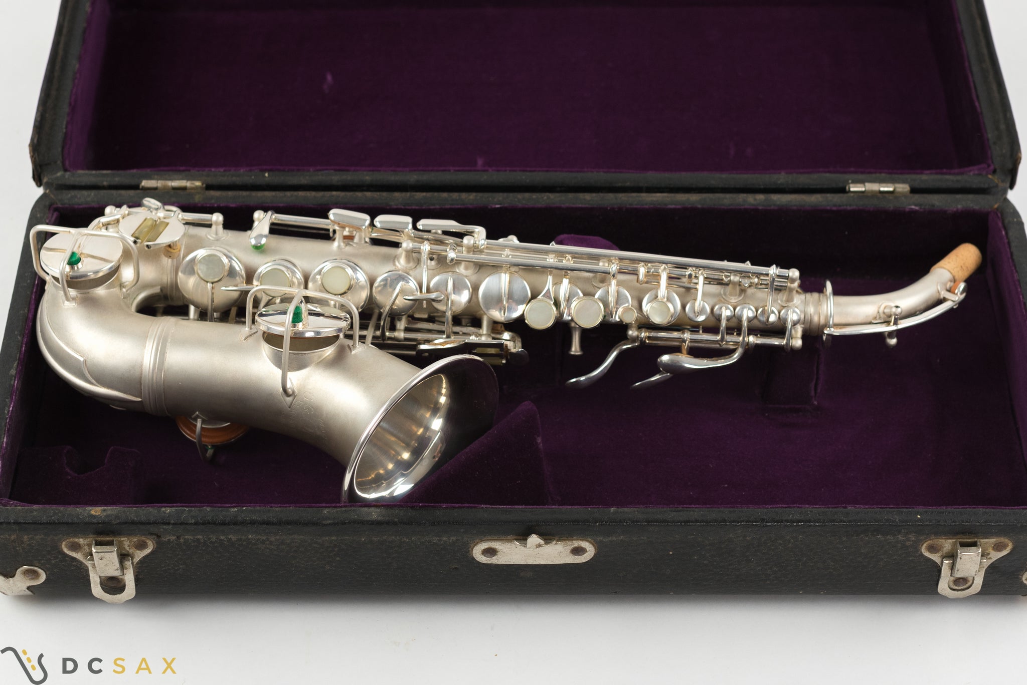 121,xxx Conn New Wonder Curved Soprano Saxophone, Silver Plated, Video