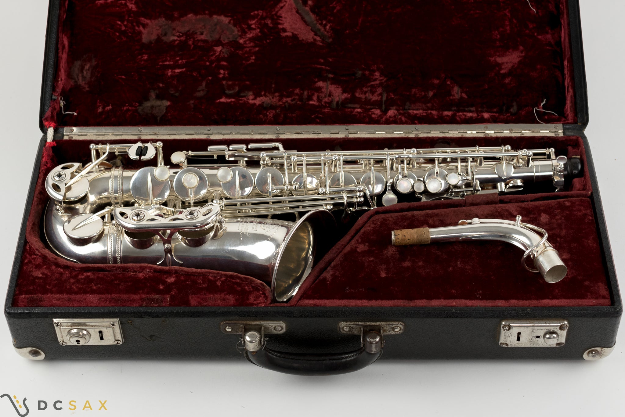 1952 51,xxx Selmer Super Balanced Action Alto Saxophone, Near Mint, Silver Plated, Fresh Overhaul, Video