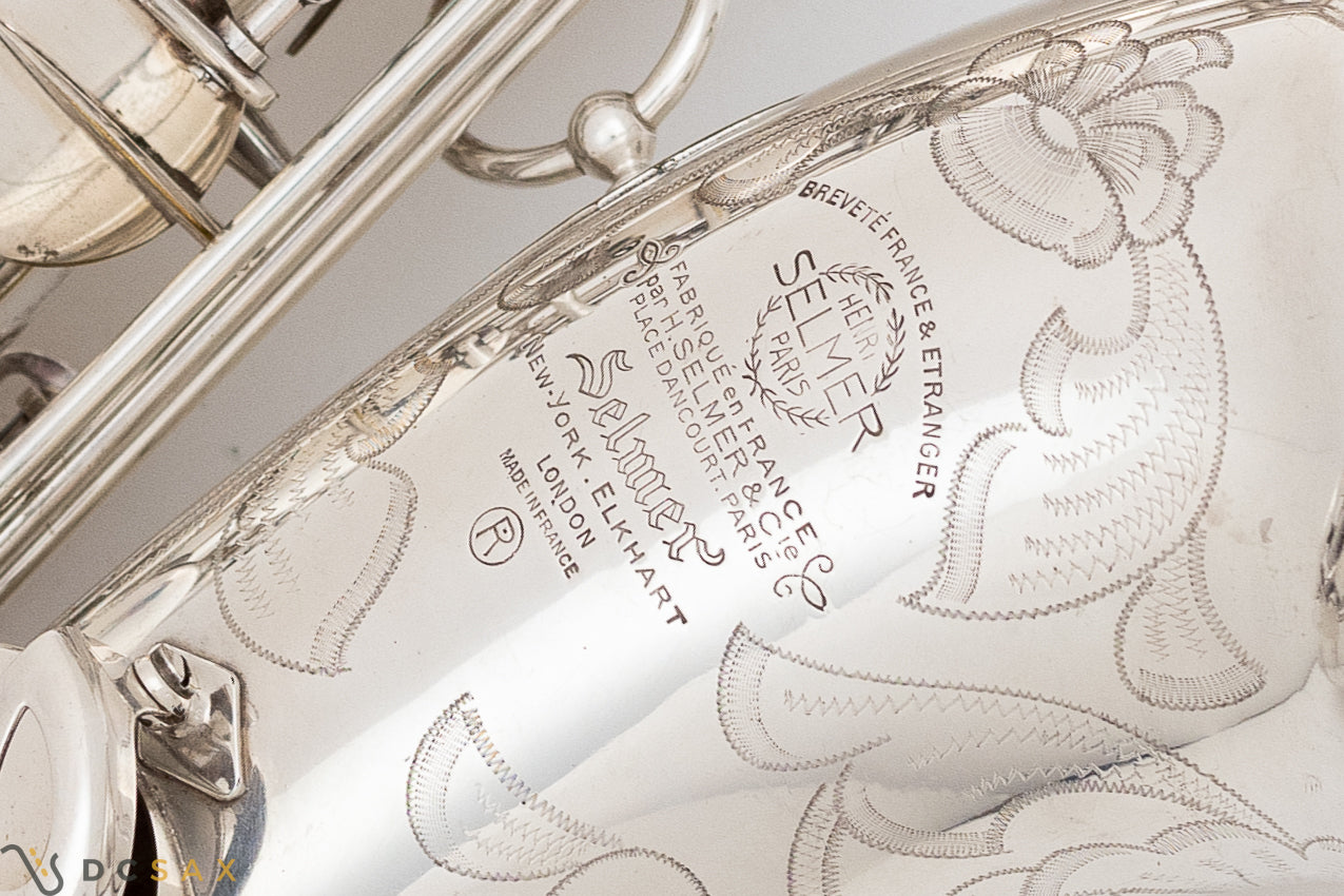 1956 67,xxx Selmer Mark VI Tenor Saxophone, 97% Original Silver Plating, Video