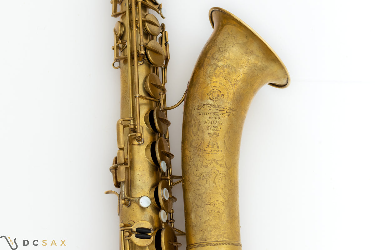 1932 Selmer Super Sax 'Cigar Cutter' Tenor Saxophone, Fresh Overhaul, Video